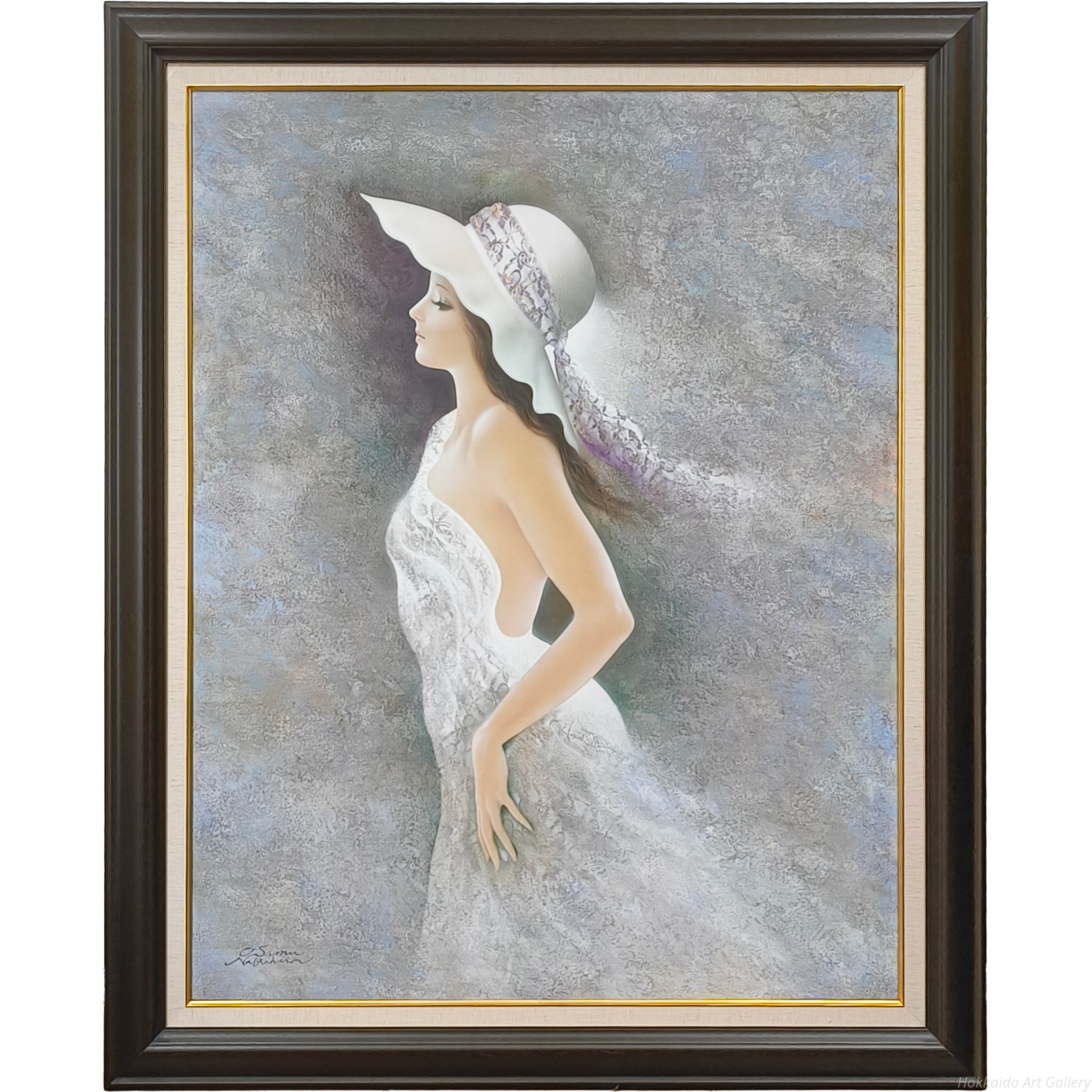 中原脩 『風』 油彩画 - 北海道画廊