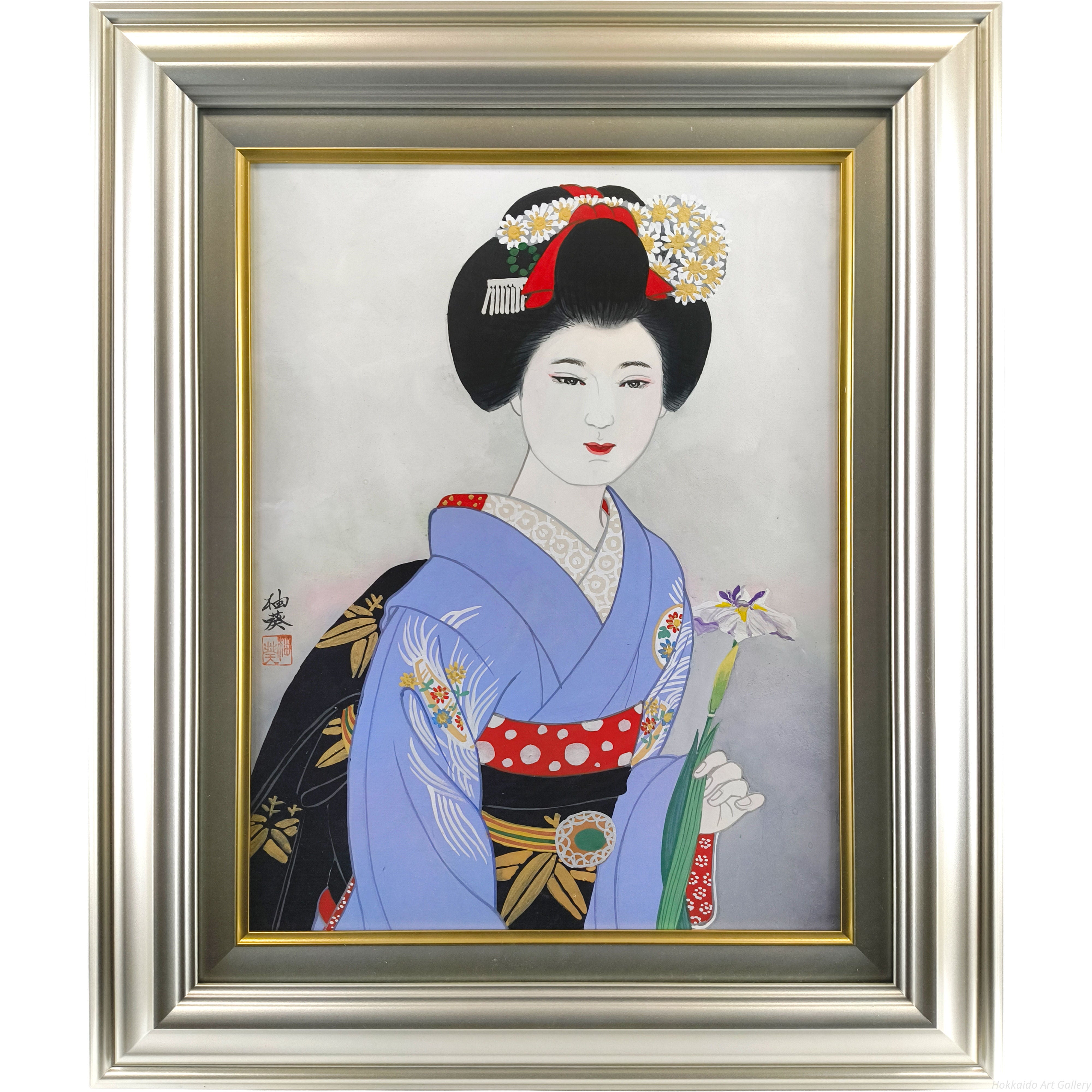 宮下柚葵 『菖蒲』 日本画 - 北海道画廊