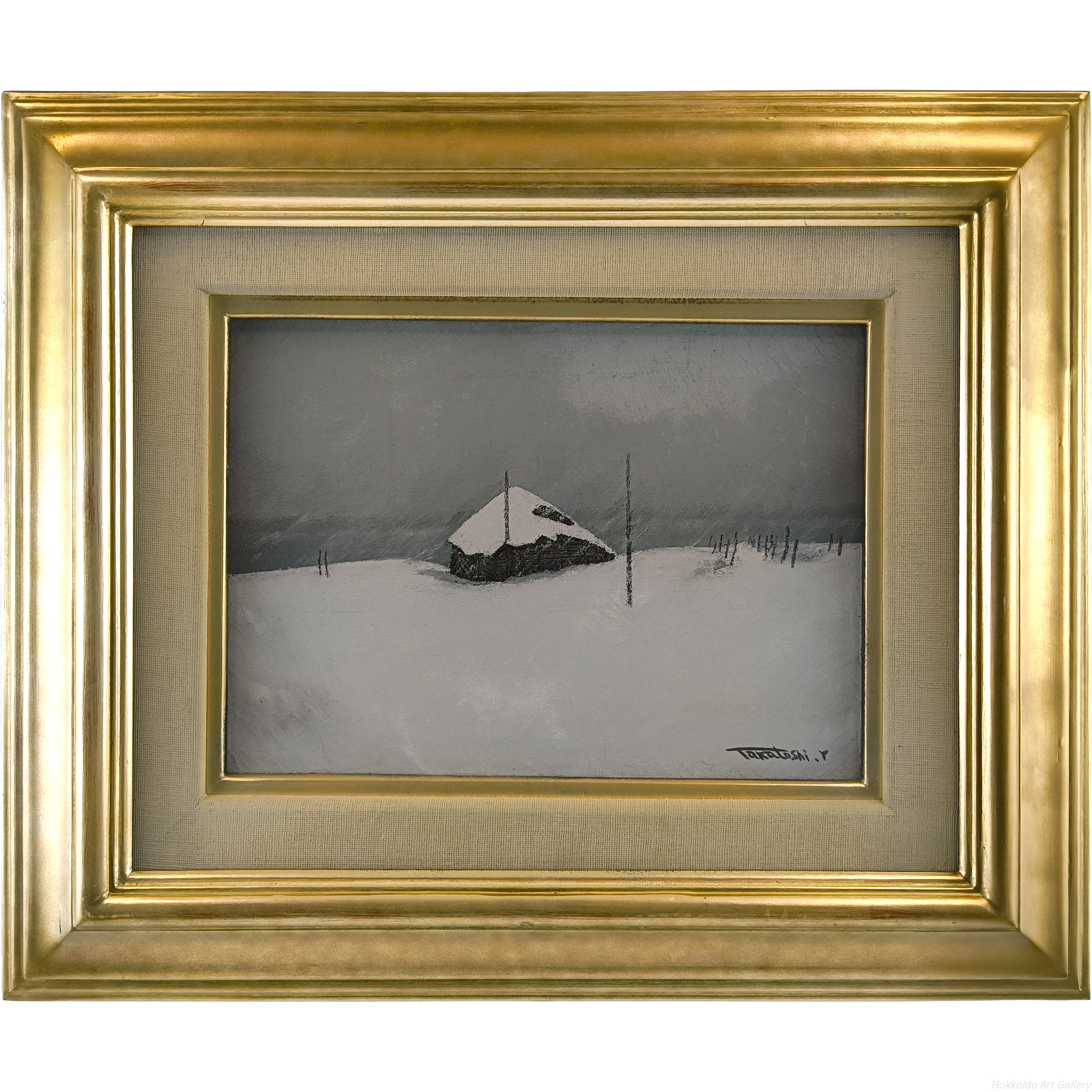 山崎貴稔 『海鳴り』 油彩画 - 北海道画廊