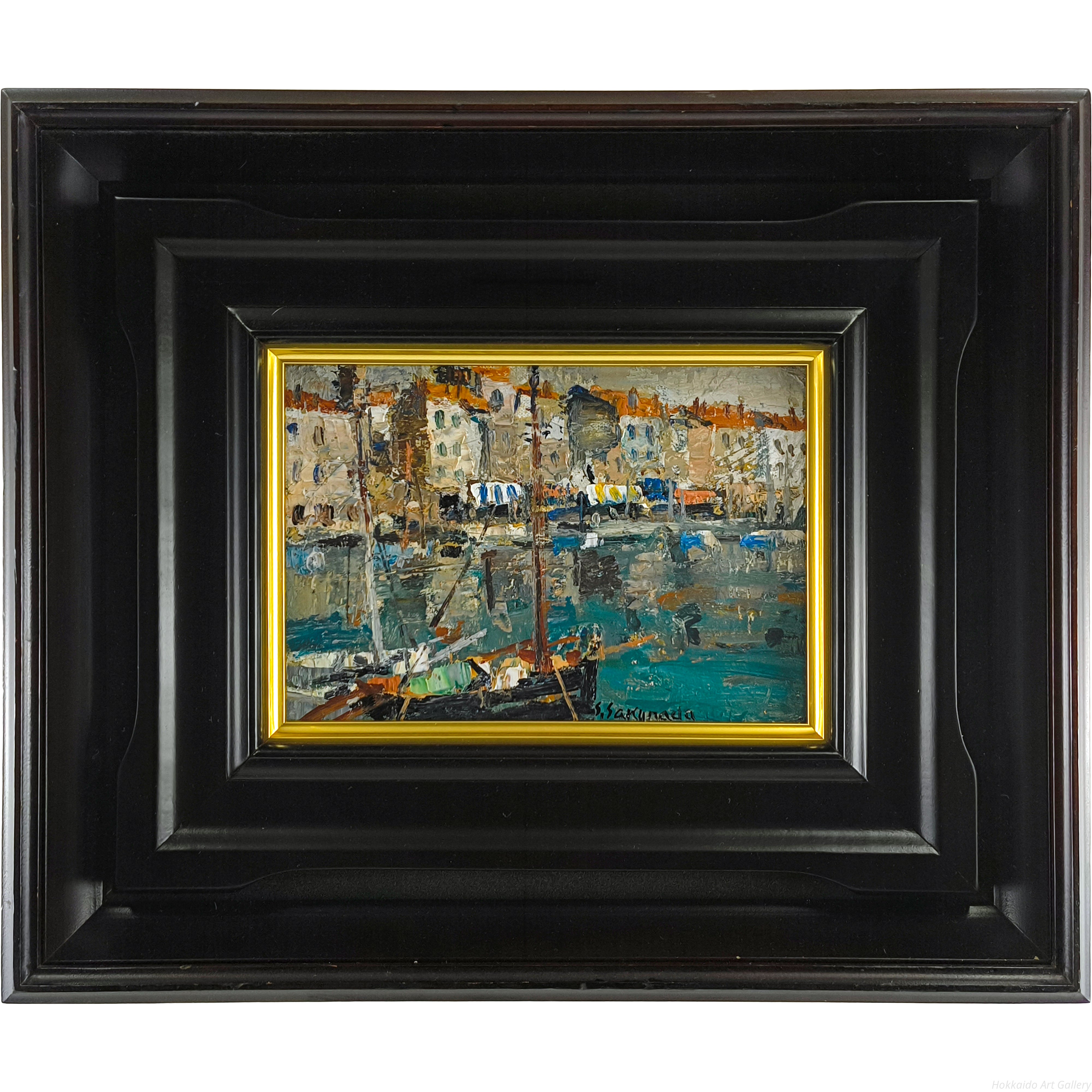 小林大彦②　油彩　サン・トロペ 桜田精一 『サン＝トロペ』 油彩画 - 北海道画廊