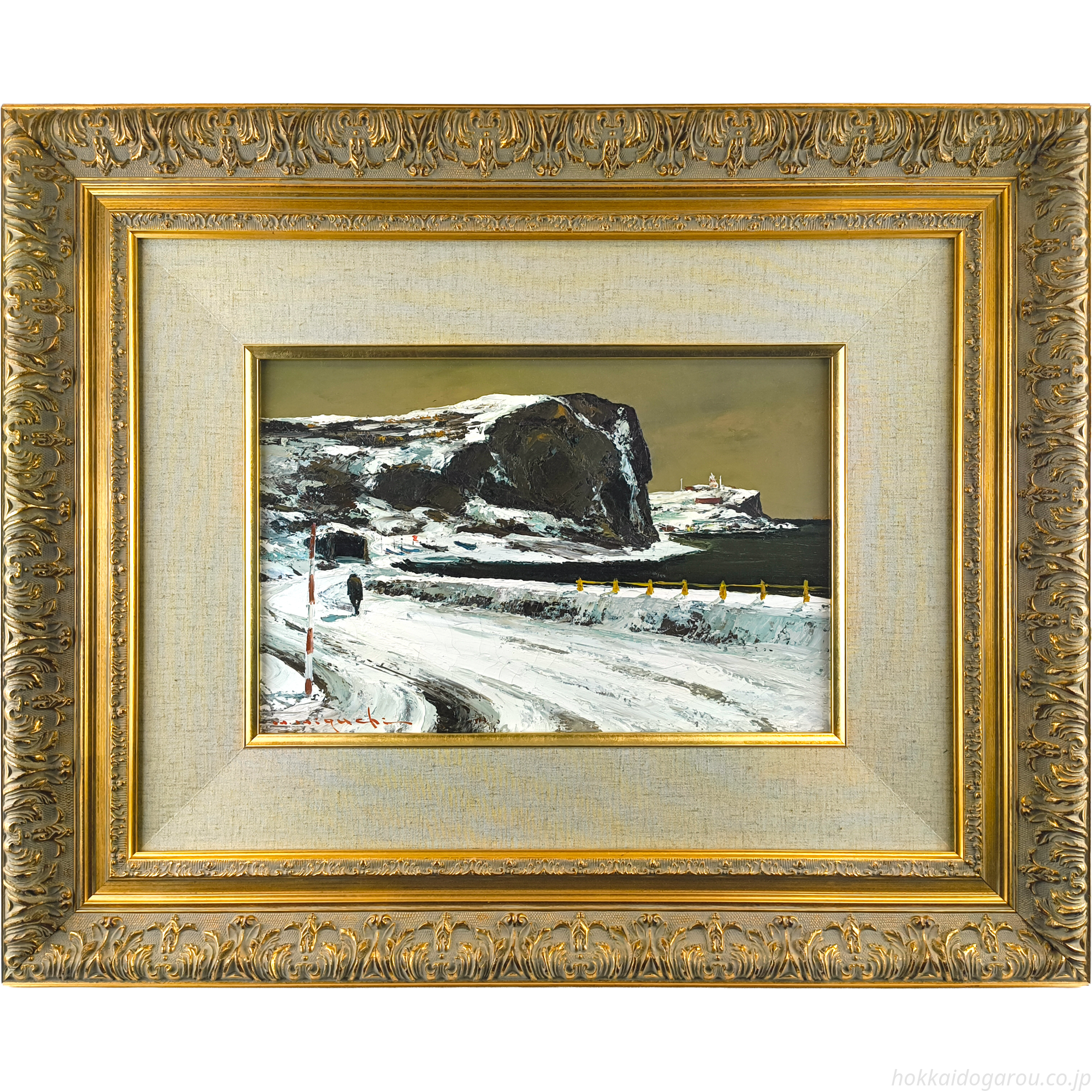 樋口洋 『積丹への道』 油彩画 - 北海道画廊