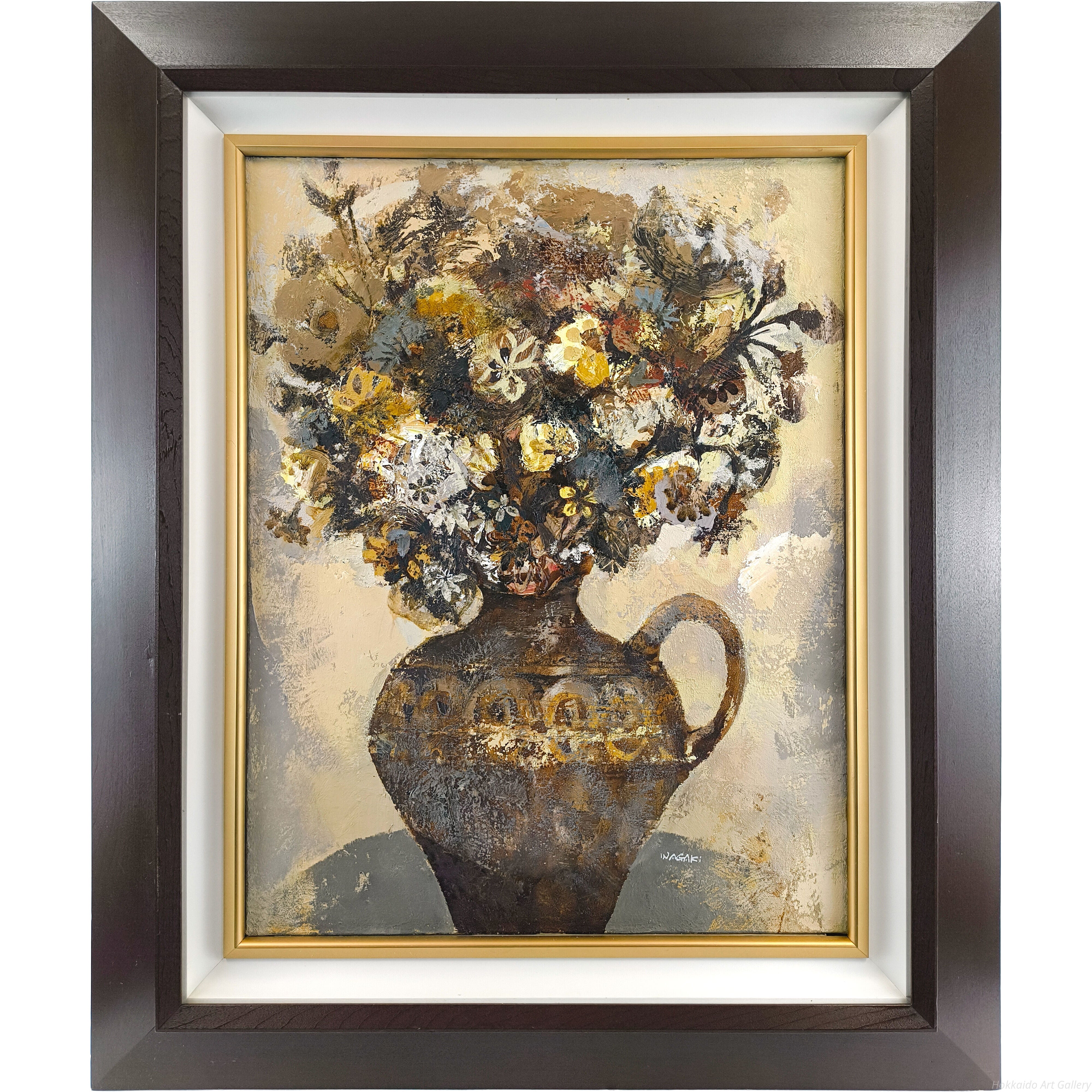 稲垣昌紀 『北の花』 油彩画 - 北海道画廊
