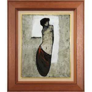 裸婦画　作者不明　油彩 額装 絵画 原画 栗原一郎 『裸婦』 油彩画 - 北海道画廊