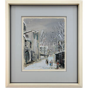 モーリス・ユトリロ 『古きサン・ヴァンサン通り』 版画