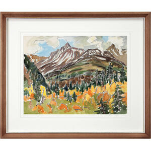 坂本直行 『大雪山』 水彩画 - 北海道画廊