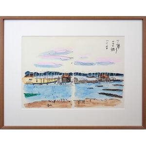 坂本直行 『丁寧より サロマ湖』 水彩画 - 北海道画廊