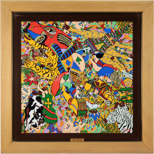 ジミー大西 「観光旅行」 オフセット＋手彩色 絵画 ジミー大西 『観光旅行』 オフセット＋手彩色 - 北海道画廊