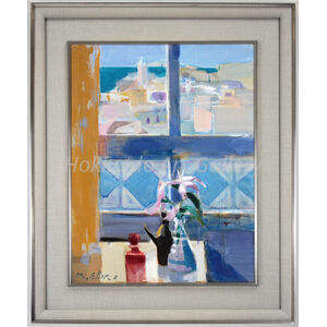 蛯子真理央 『海と静物』 油彩画 - 北海道画廊