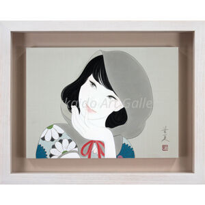 蒼野甘夏 「 White」 日本画 絵画 蒼野甘夏 『Snow White』 日本画 - 北海道画廊