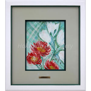 西村計雄 『花』 油彩画 - 北海道画廊