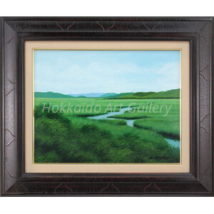 塩田満男 『釧路湿原』 油彩画 - 北海道画廊