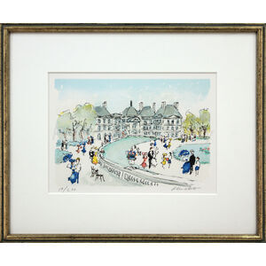 絵画　サイン有 リトグラフ 　パリ　 ウルバン 絵画 サイン有 リトグラフ パリ ウルバン