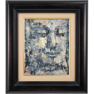 孔 柏基 『石仏』 油彩画 - 北海道画廊