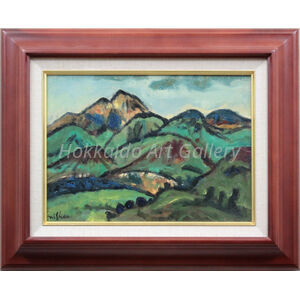 西田秀雄 『福万山 九州湯布院』 油彩画 - 北海道画廊