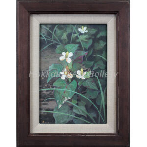 佐々木敏光 『ドクダミ』 アクリル画 - 北海道画廊