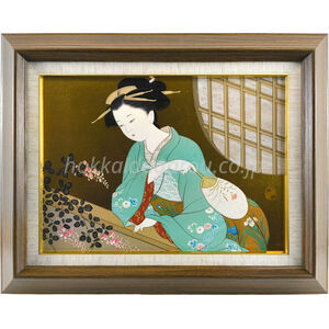 大熊嵐雪 『やすらぎ』 日本画 - 北海道画廊