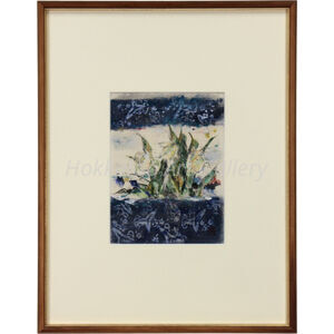 笹山俊弘 『レブンアツモリソウ』 日本画 - 北海道画廊