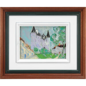 西村計雄 『ロアールの城』 油彩画 - 北海道画廊