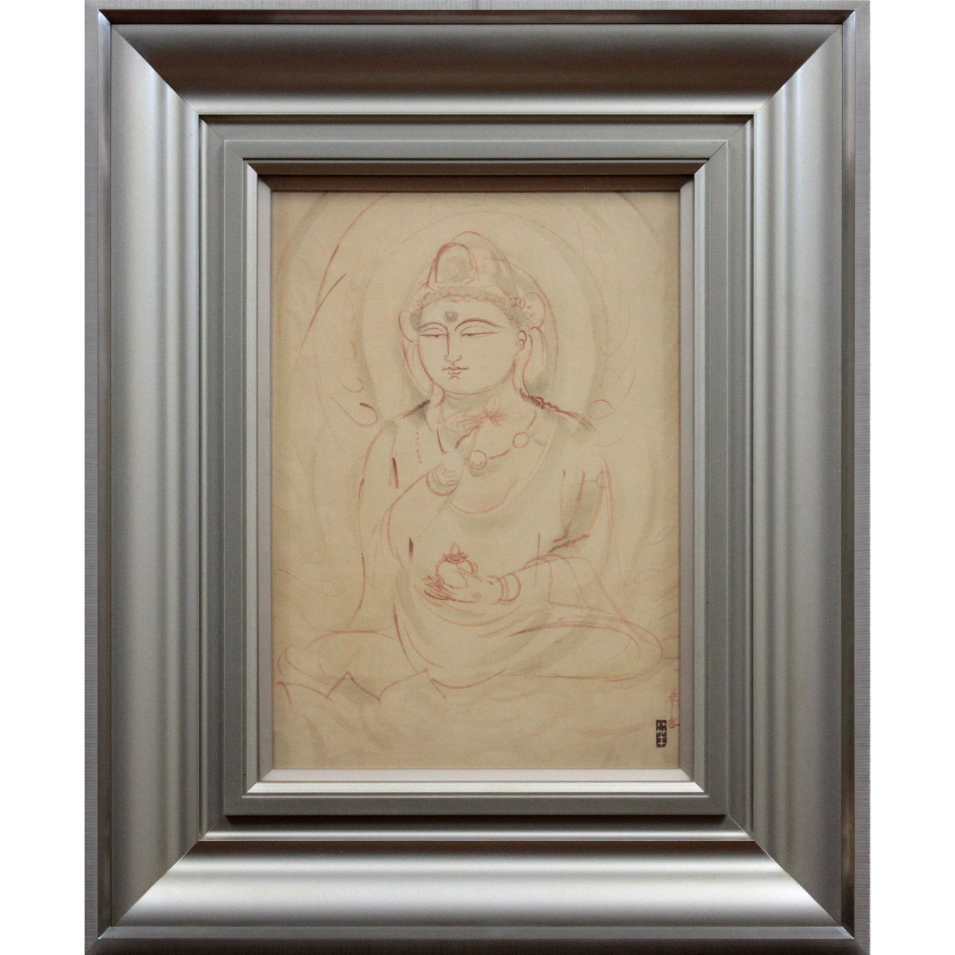 村上華岳 『聖観音』 木版画 - 北海道画廊