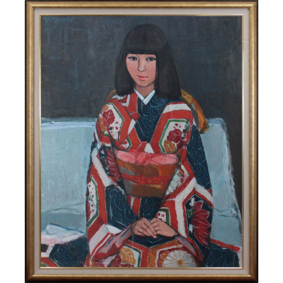 着物を着た少女 – 北海道画廊