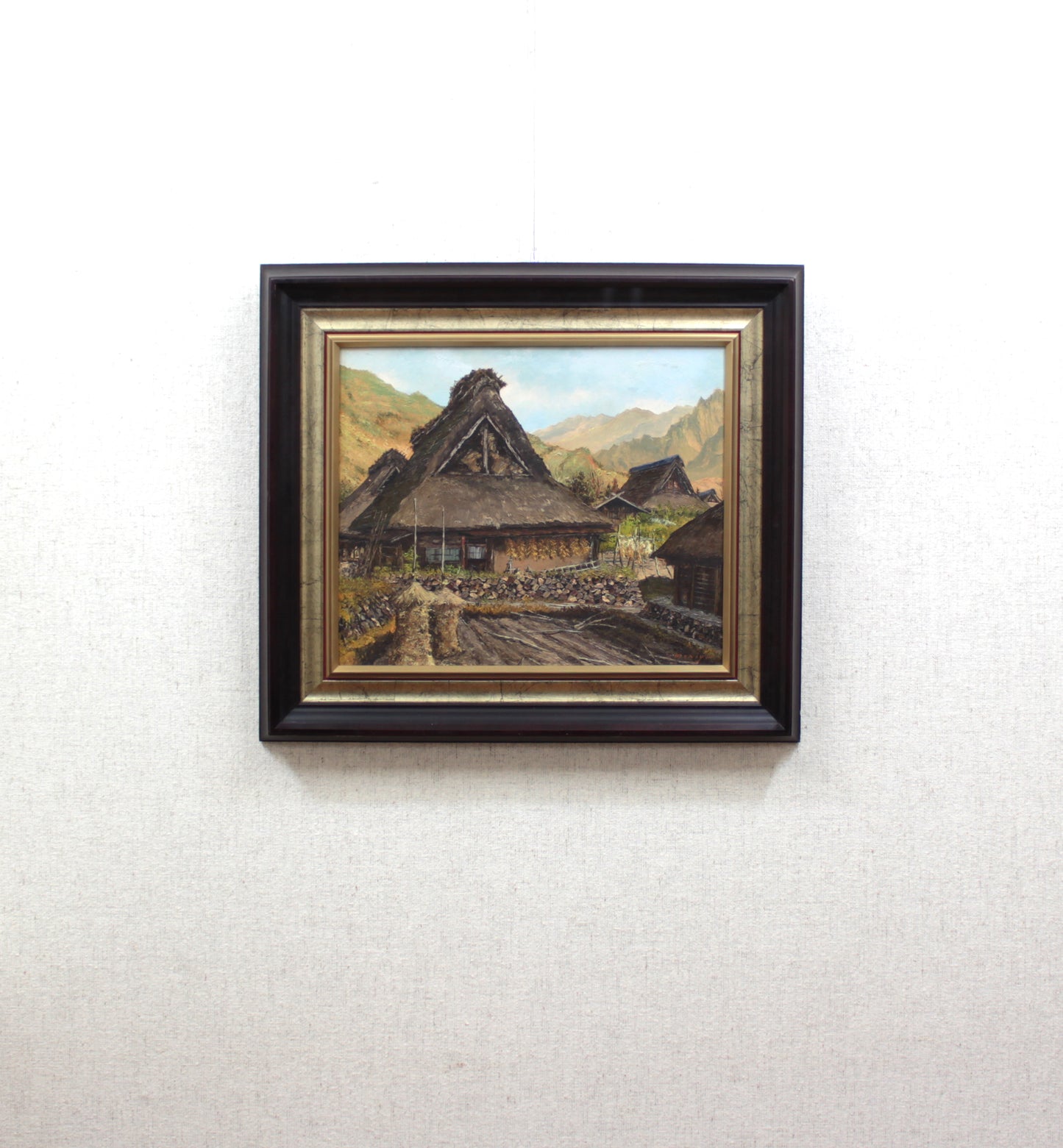 集落晩秋(山梨にて)