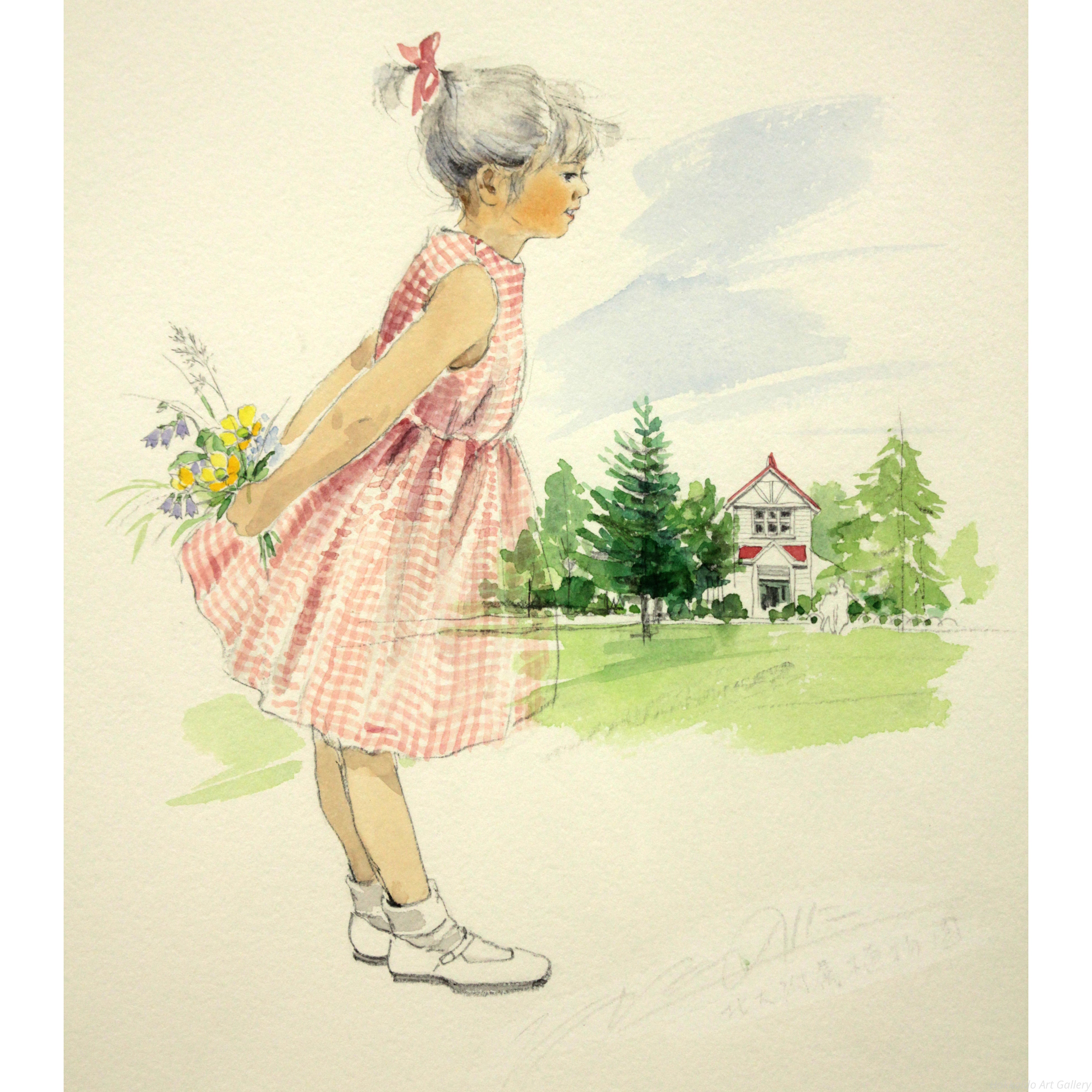 たかたのりこ 『北大付属植物園』 水彩画 - 北海道画廊