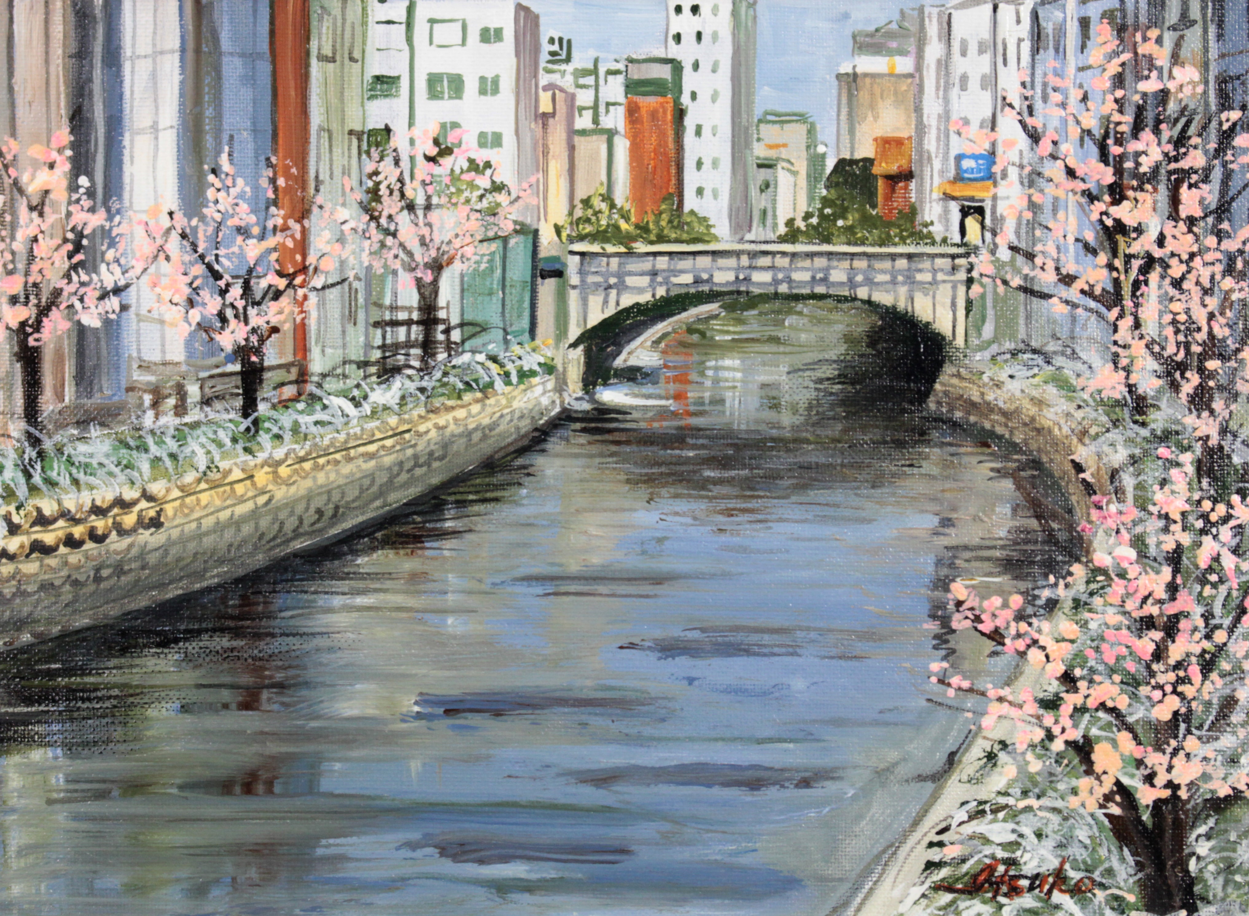 堀川桜と雪柳