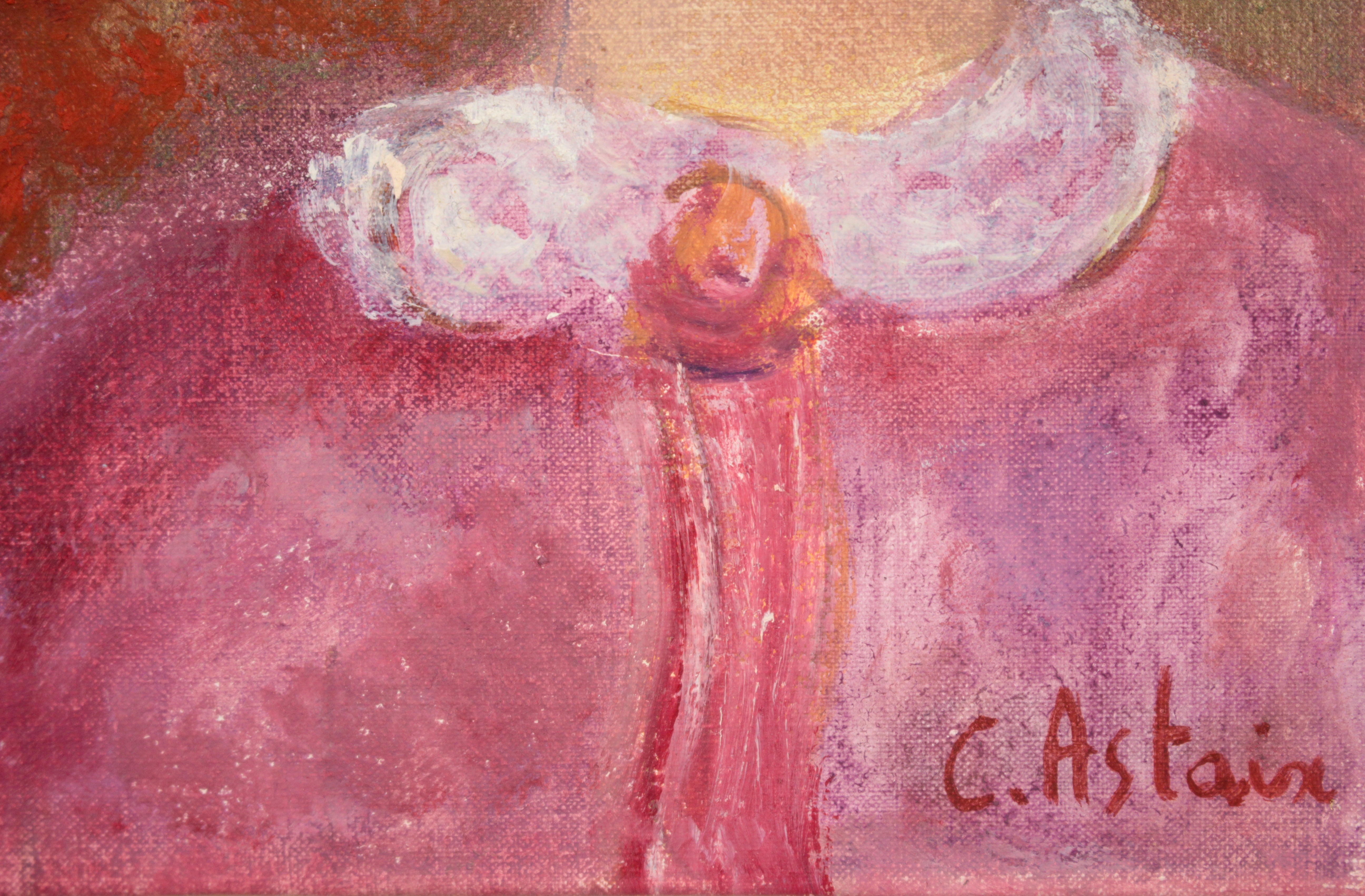 クレール アステックス  Claire Astaix 油絵 アステック約61cm×53cm