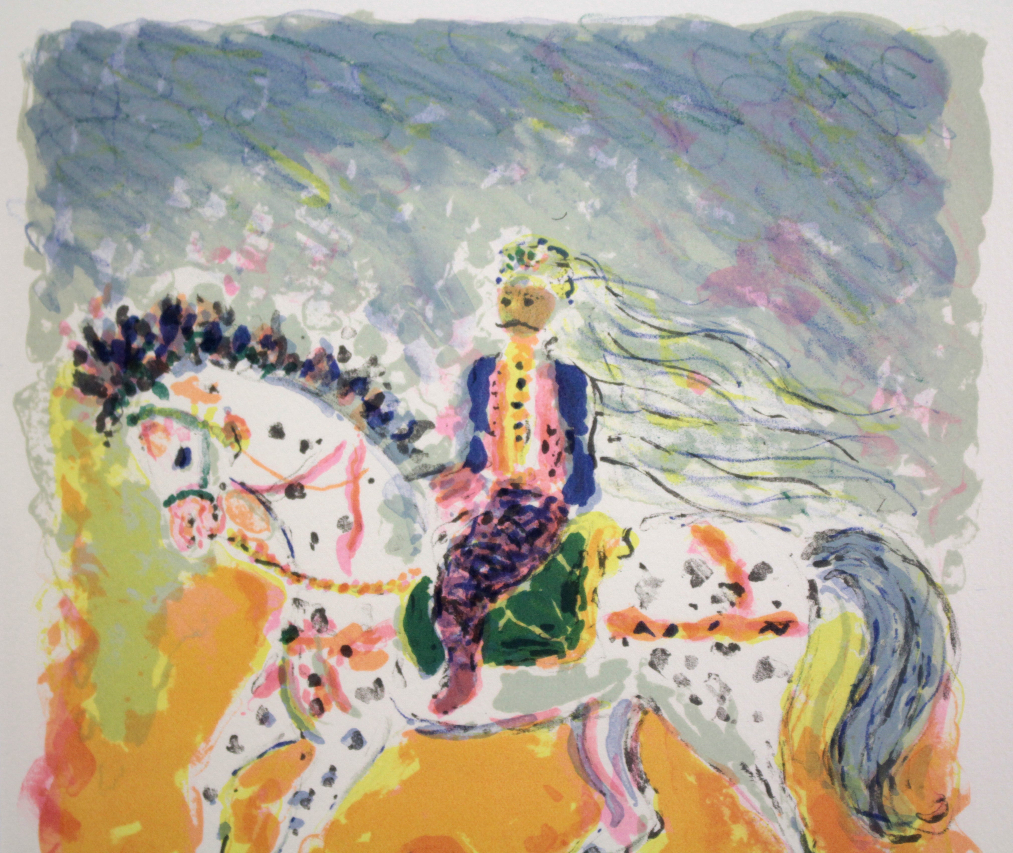コスティア・テレシコヴィッチ チュニジアの騎手 リトグラフ