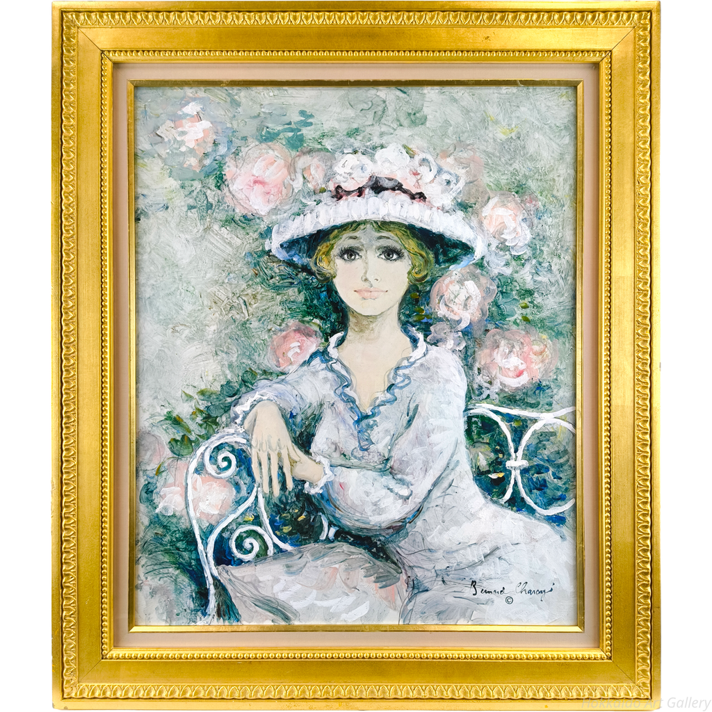ベルナール・シャロワ 『椅子に座る女性』 油彩画 - 北海道画廊 ベルナール・シャロワ 『椅子に座る女性』 油彩画 - 北海道画廊