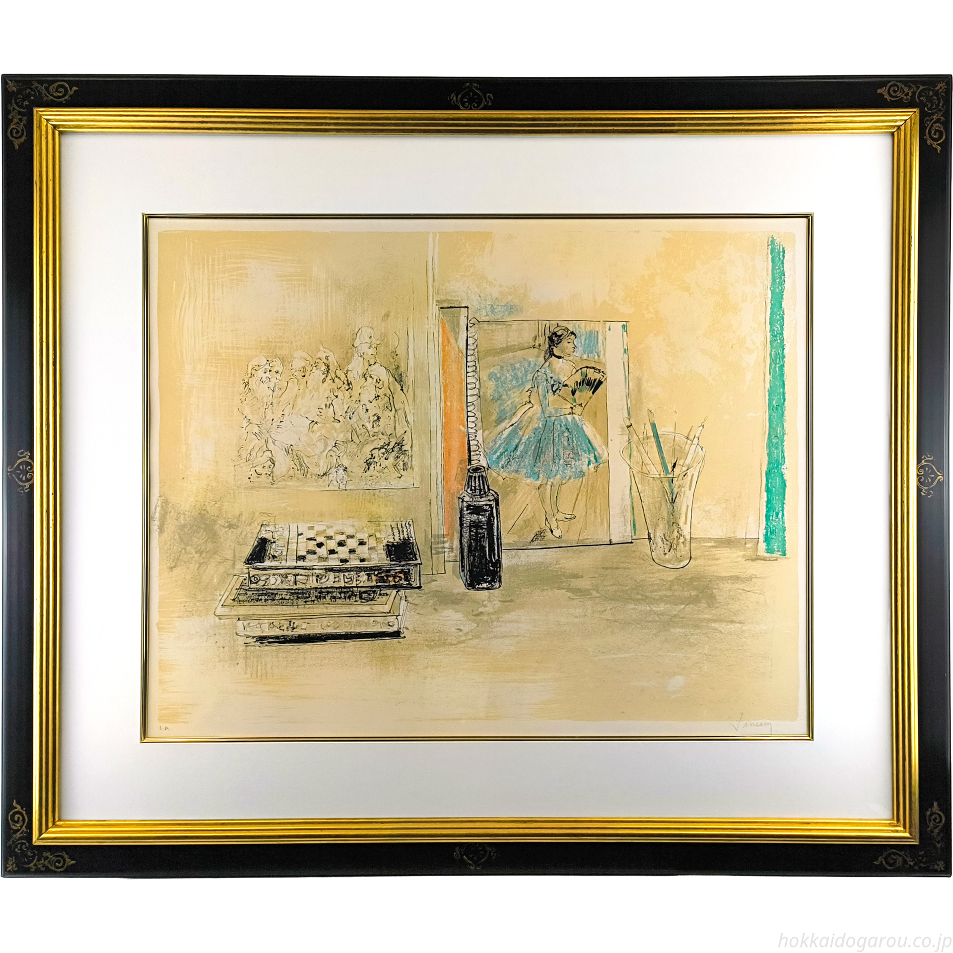 ジャン・ジャンセン 『芸術家の机』 リトグラフ - 北海道画廊 ジャン・ジャンセン 『芸術家の机』 リトグラフ - 北海道画廊