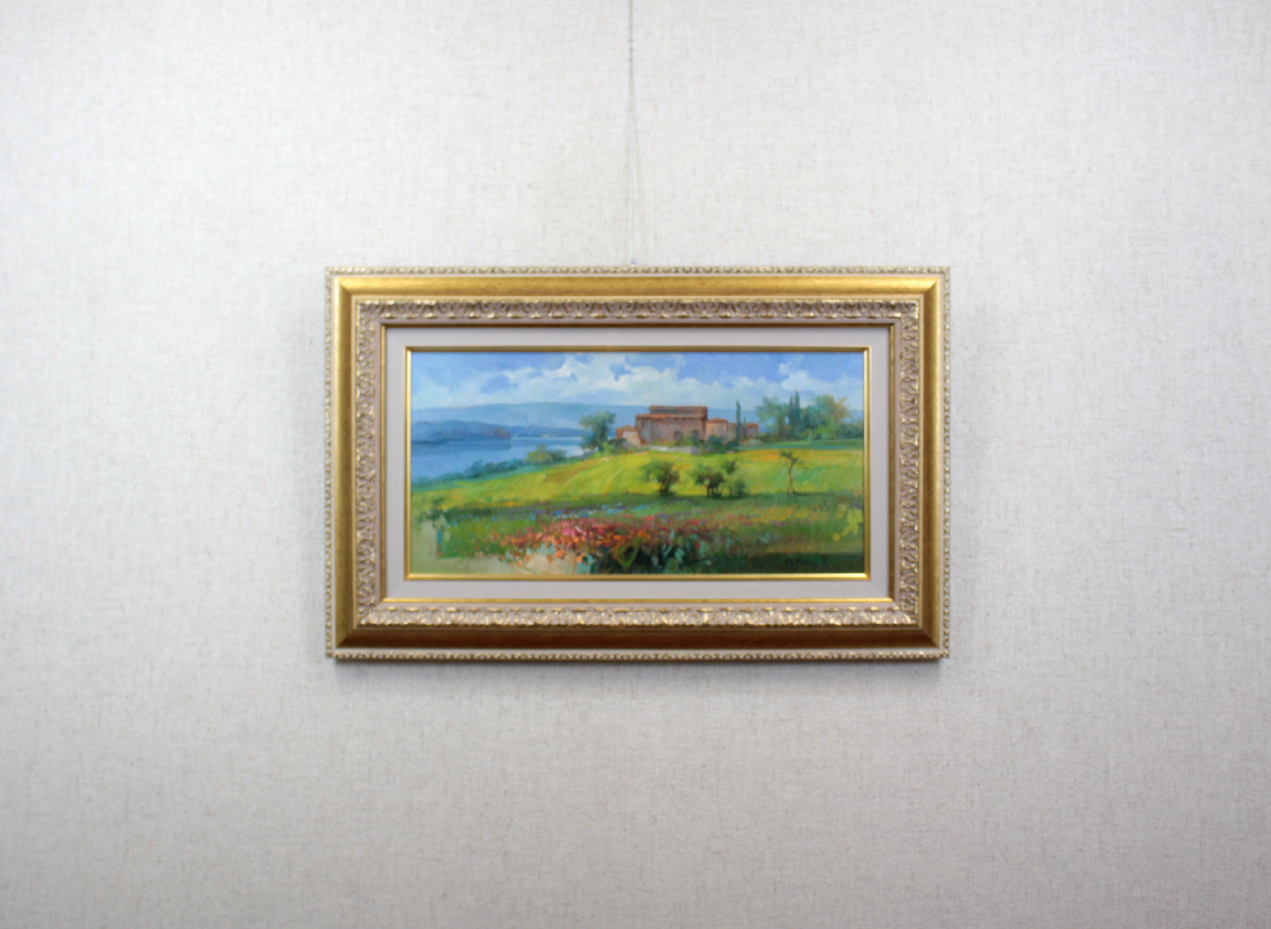 ジャンニ・ラファンドレ 『トスカーナの春』 油彩画 - 北海道画廊