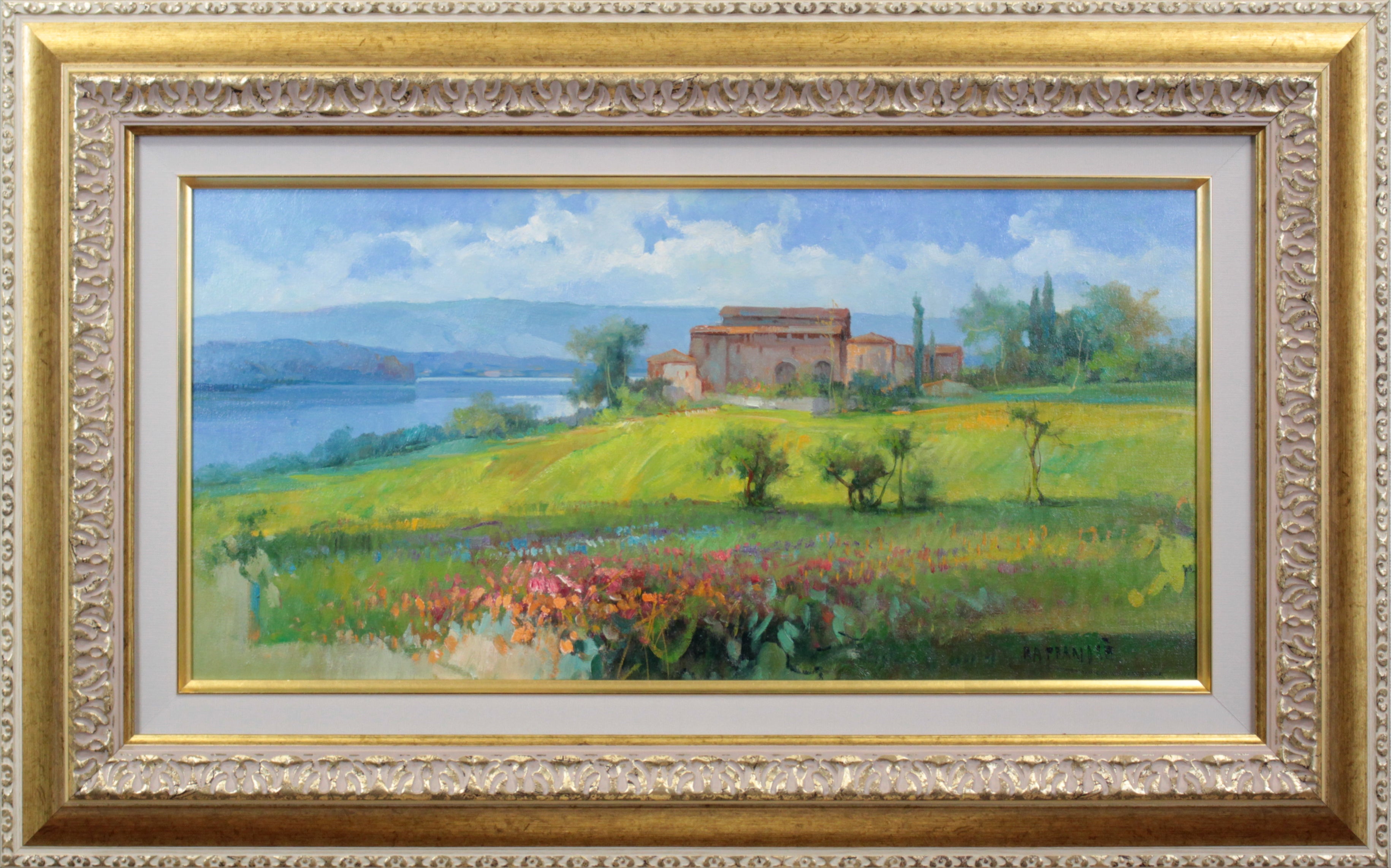 在庫有Gianni Raffandre ジャンニ ラファンドレ favorite place 油絵 自然、風景画