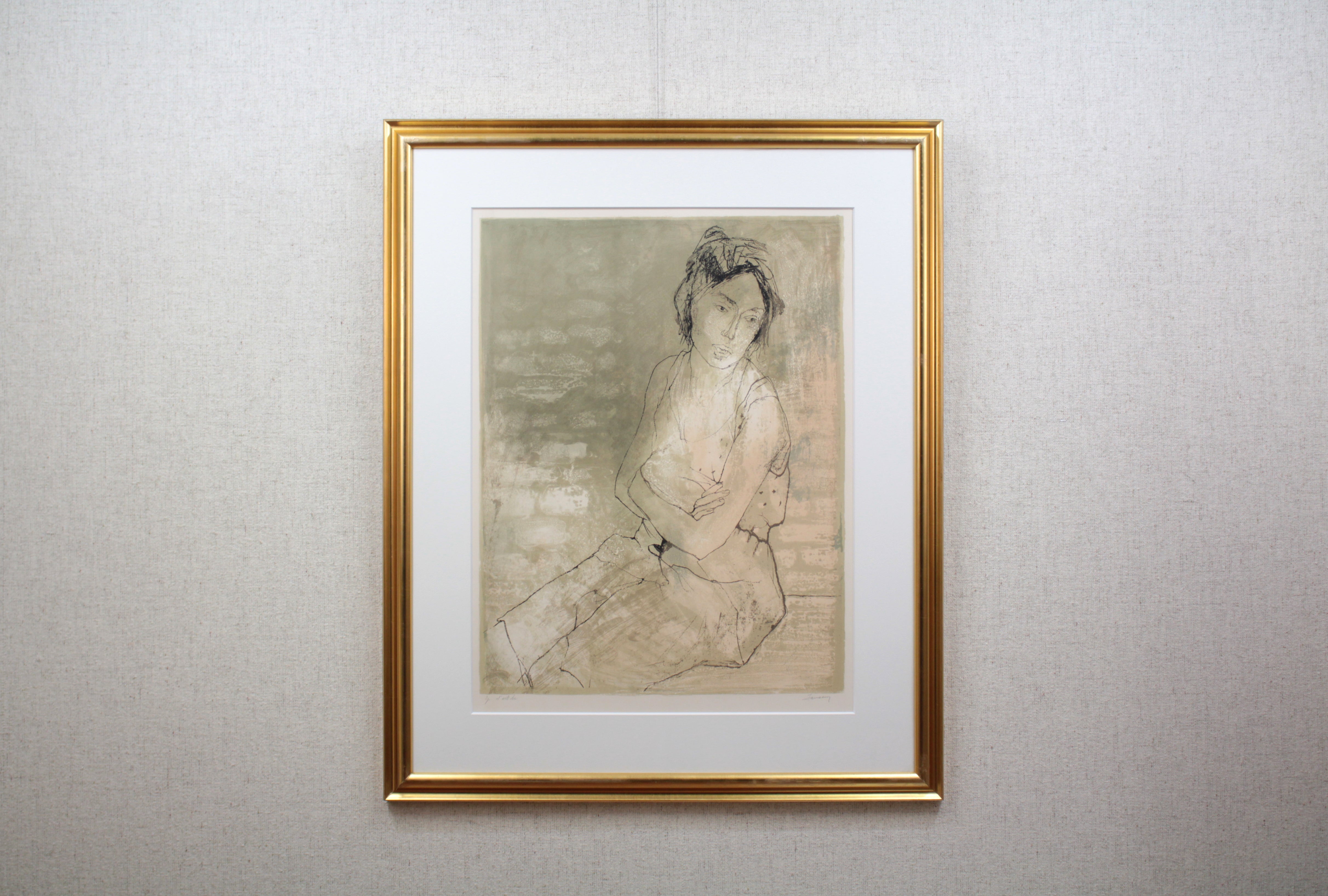 ジャン・ジャンセン 『憂鬱』 リトグラフ - 北海道画廊
