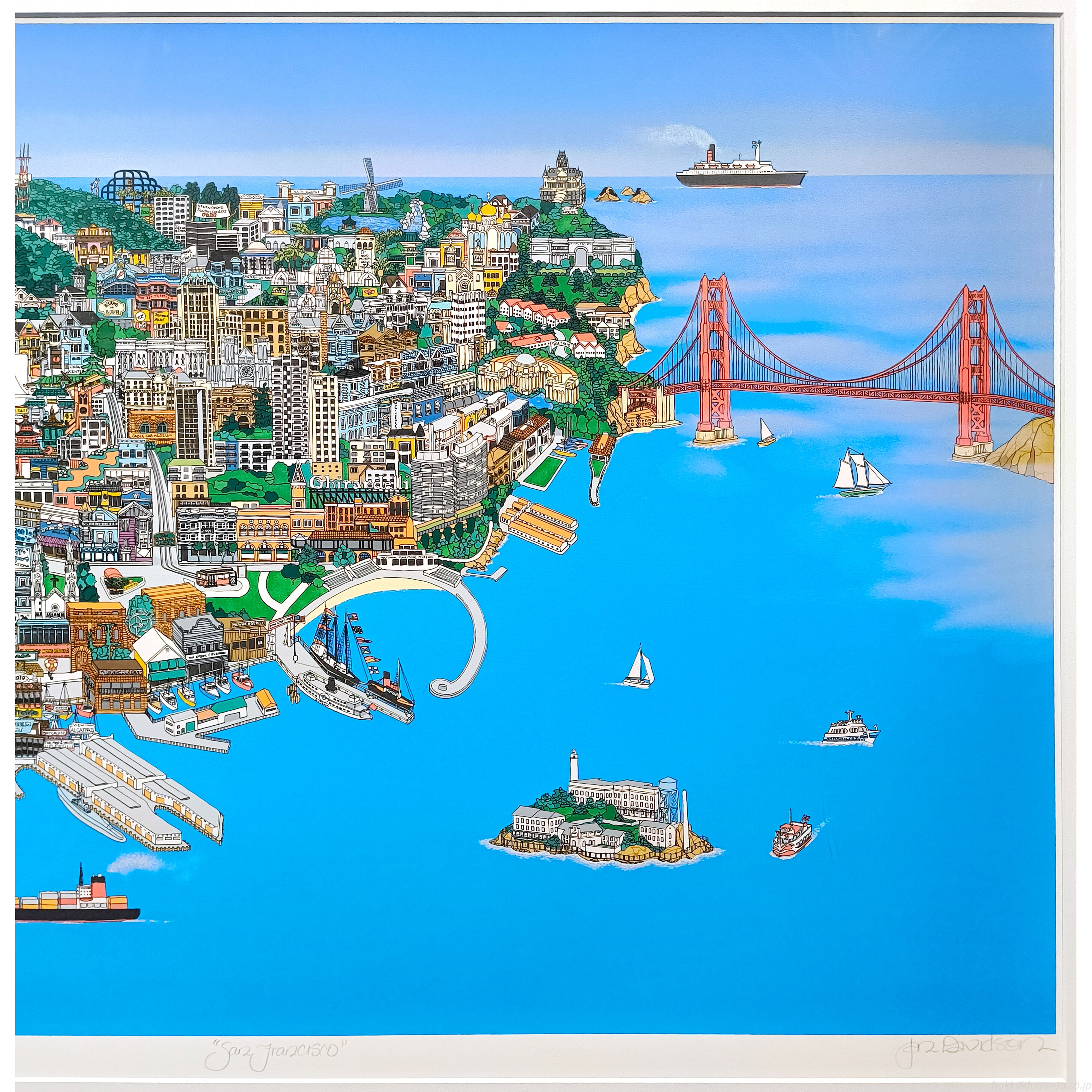 ジャン・デヴィッドソン 『San Francisco』 セリグラフ - 北海道画廊