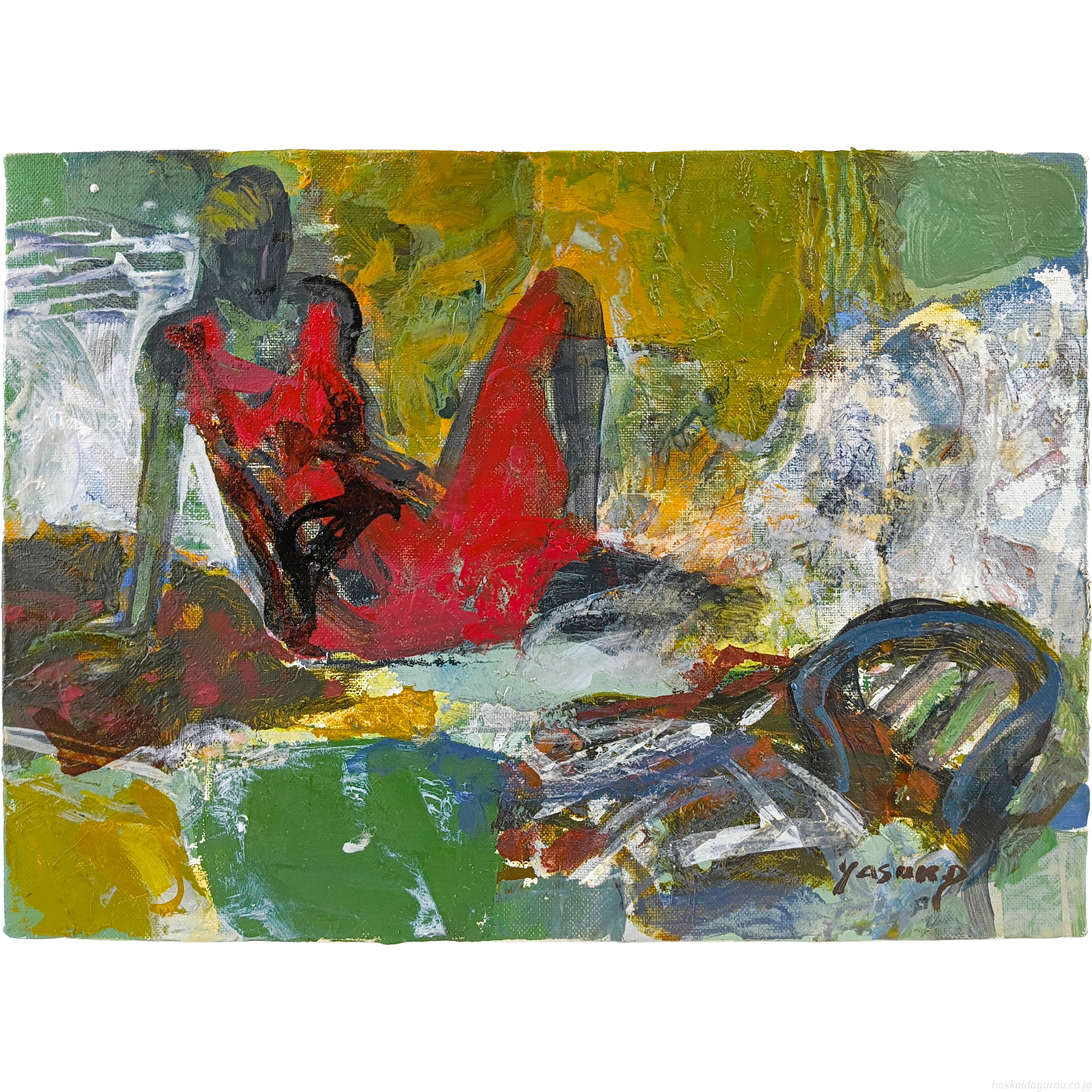 デュボア康子 『女性』 油彩画 - 北海道画廊