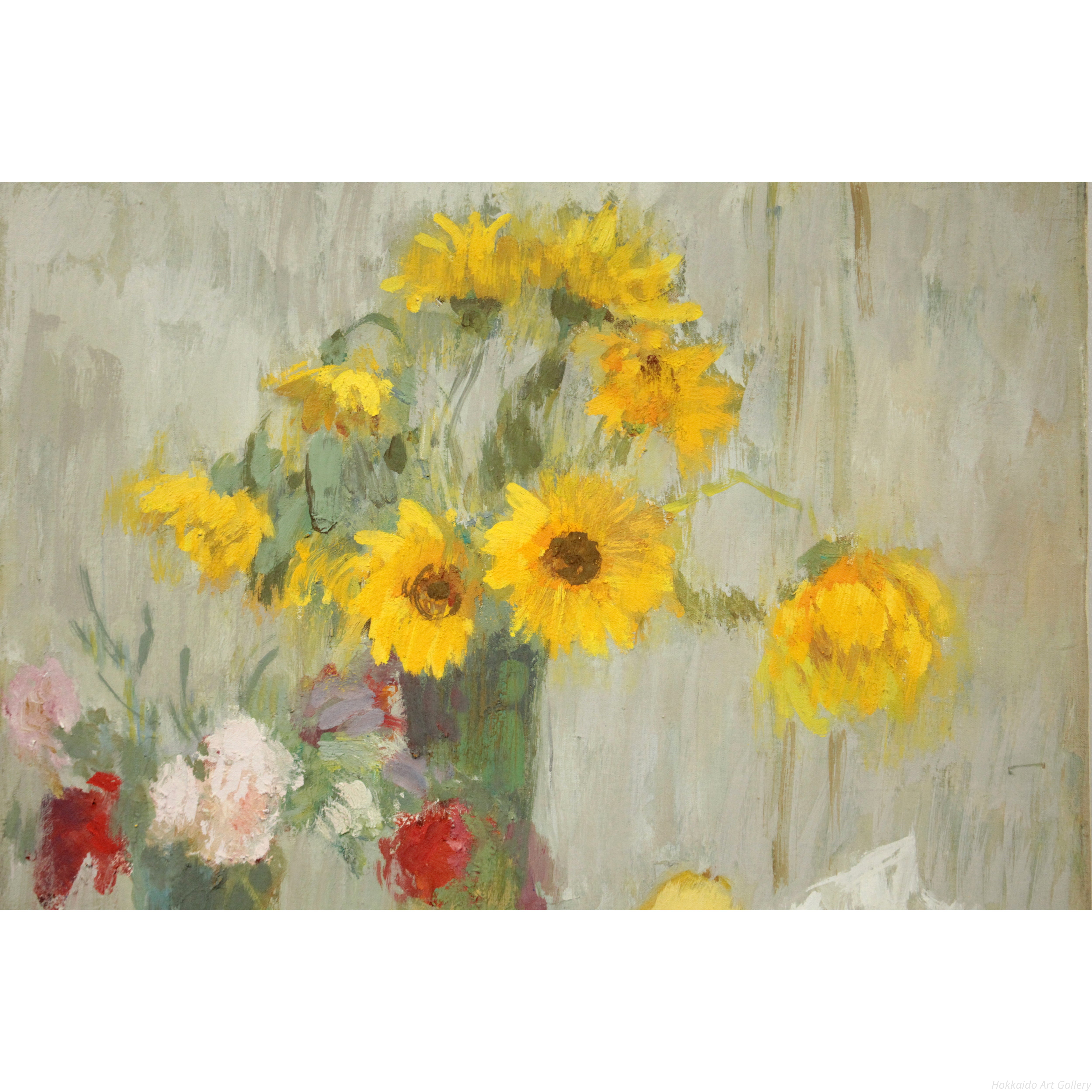 トート・ベー・ラスロ 『花と果物』 油彩画 - 北海道画廊