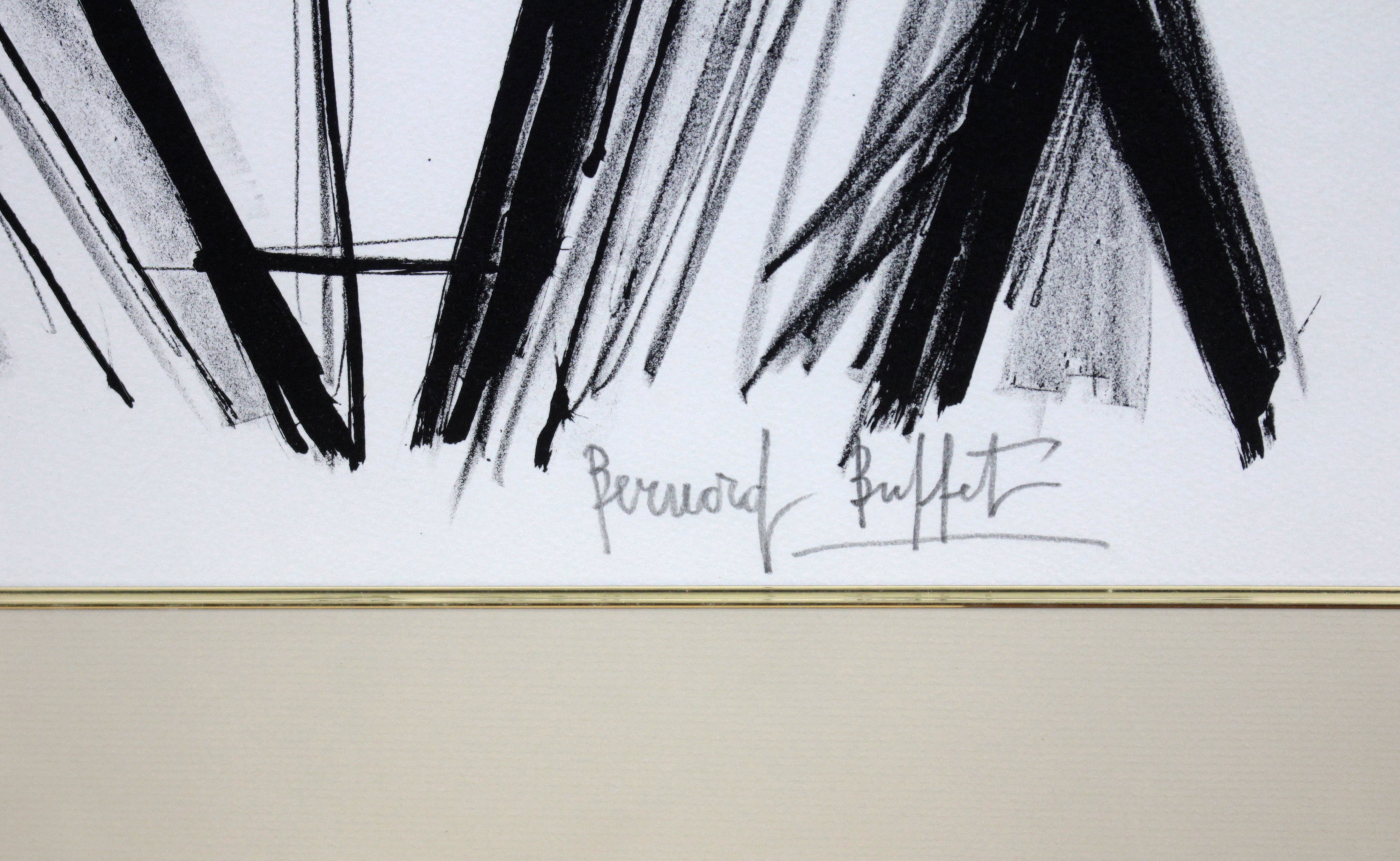 ベルナール・ビュッフェ 『フランス革命・ドラム叩き レゾネNo.243』 リトグラフ - 北海道画廊