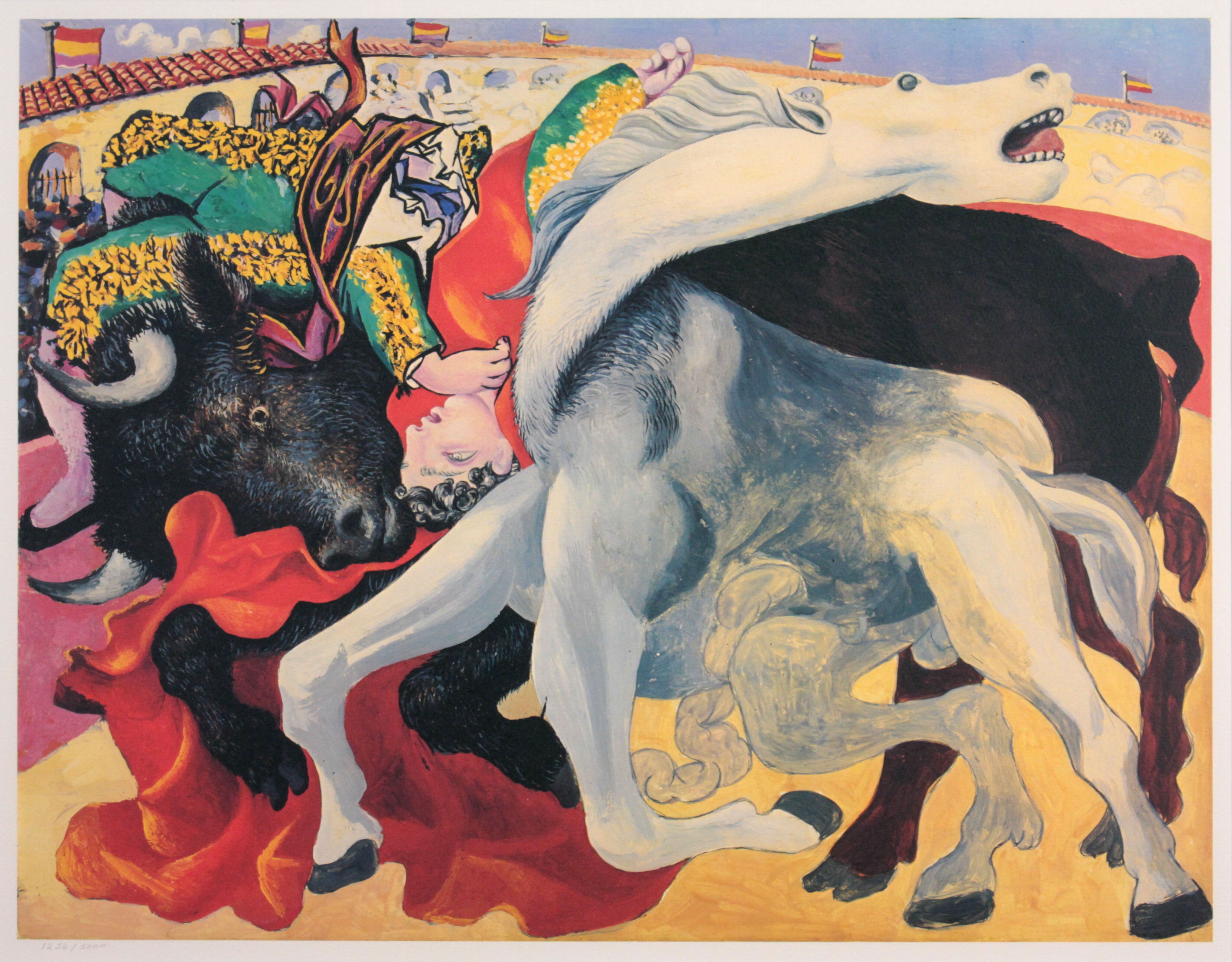 パブロ・ピカソ 『闘牛：闘牛士の死』 版画 - 北海道画廊