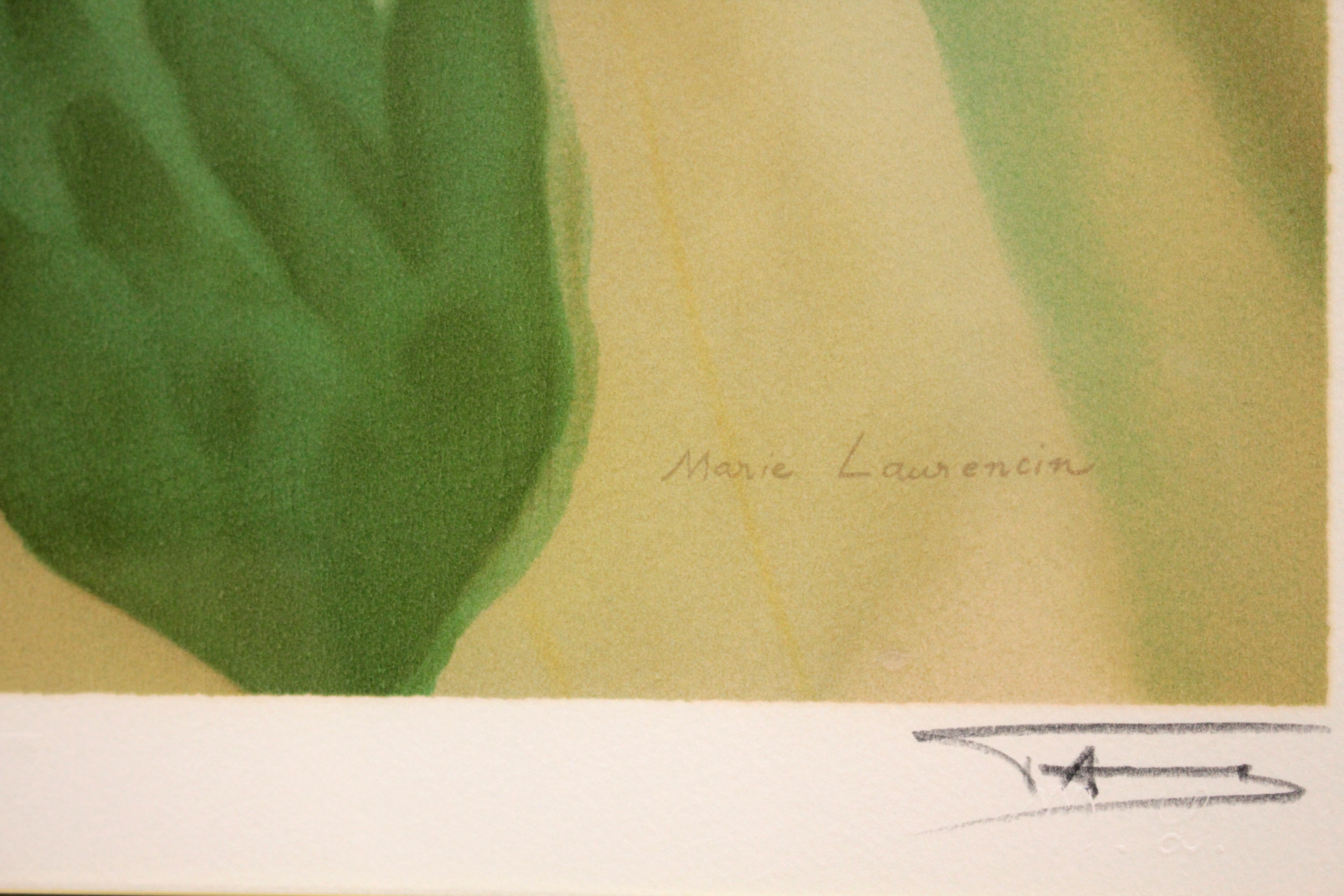 マリー・ローランサン 『ブルーのリボン』 リトグラフ - 北海道画廊