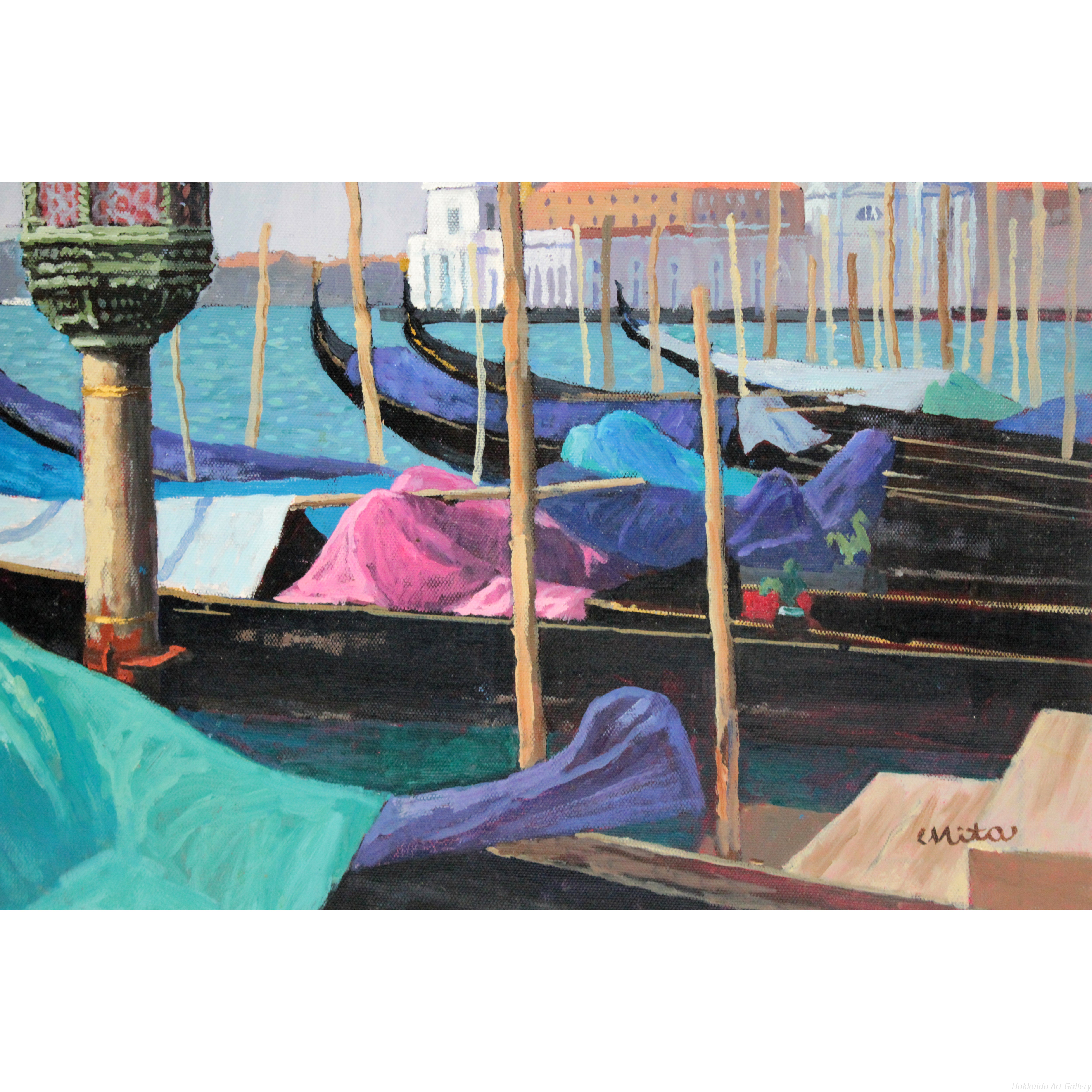 三田隆夫 『ベネツィア・朝』 油彩画 - 北海道画廊