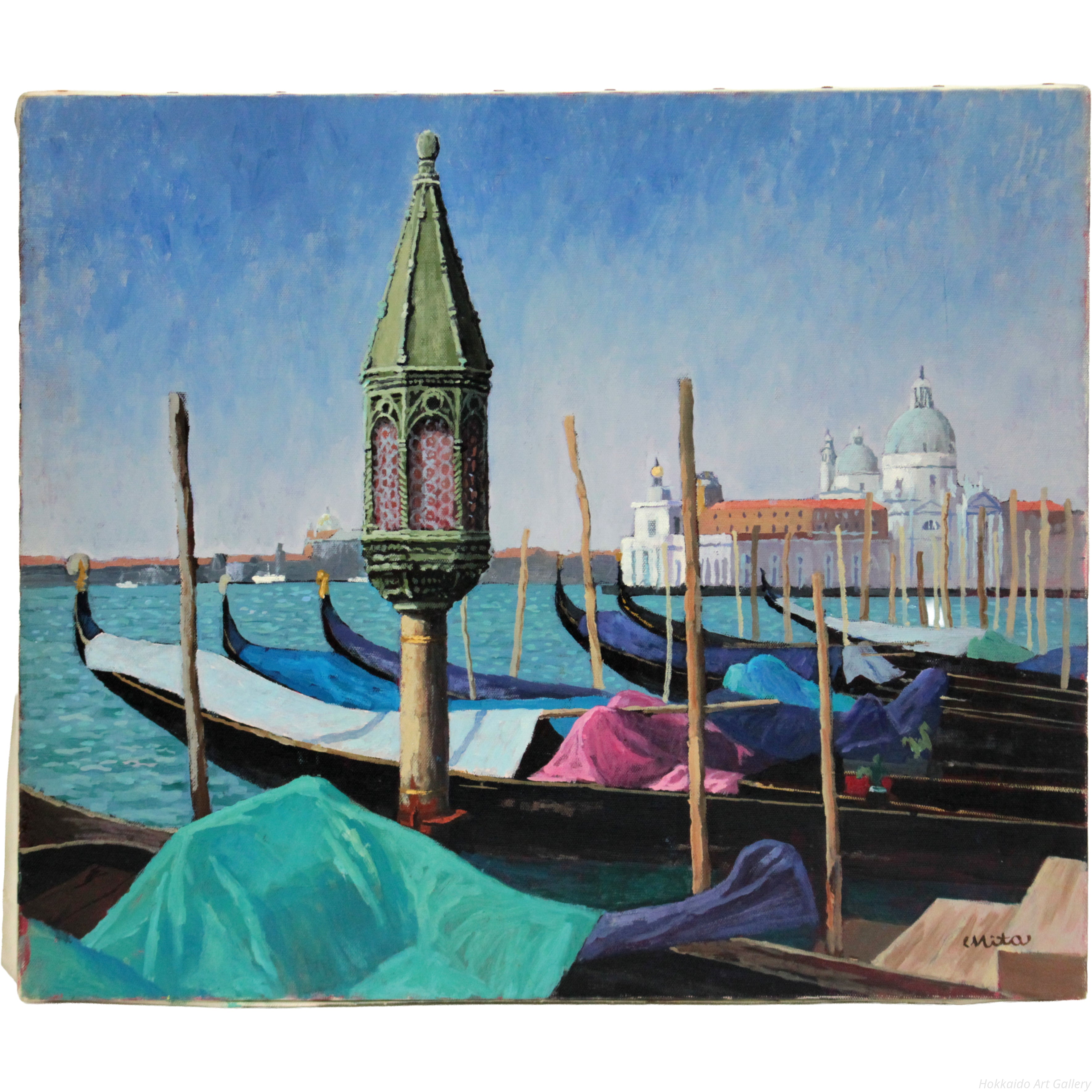 三田隆夫 『ベネツィア・朝』 油彩画 - 北海道画廊