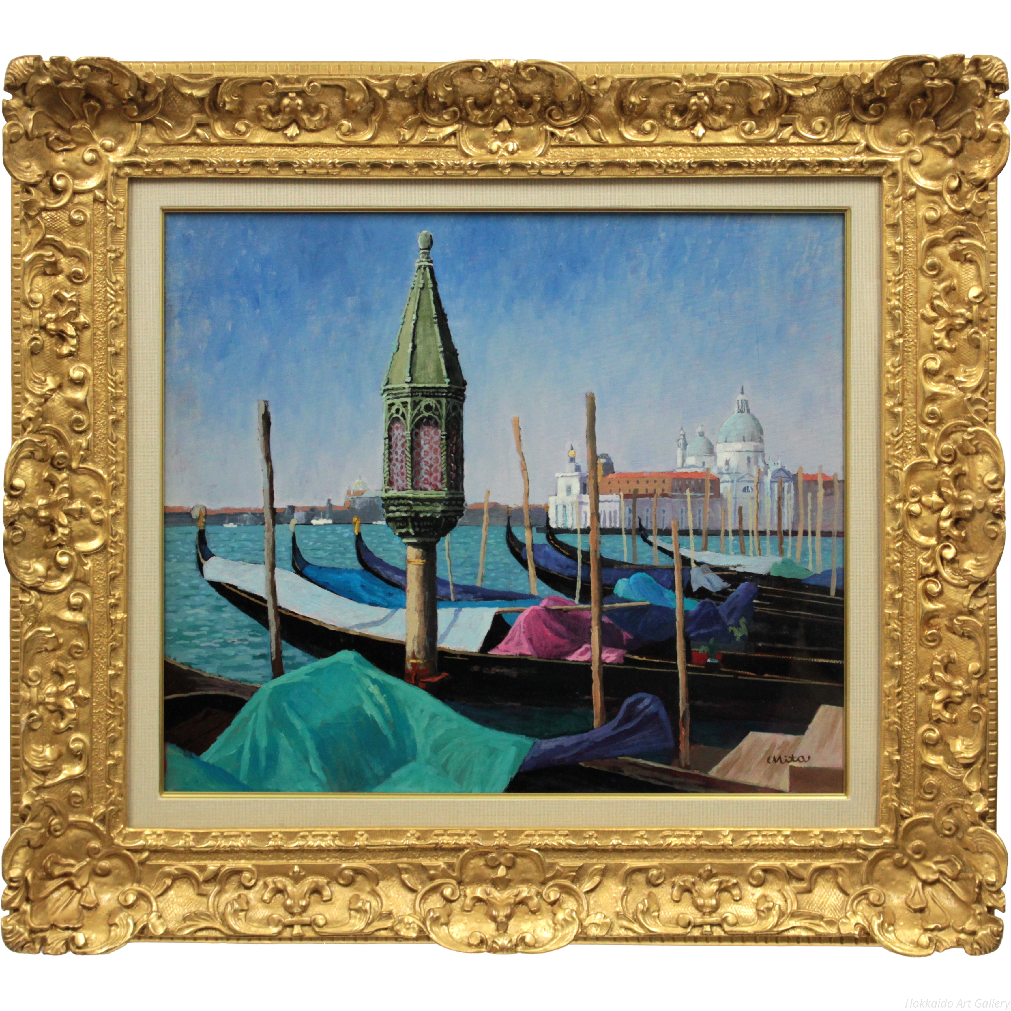 三田隆夫 『ベネツィア・朝』 油彩画 - 北海道画廊