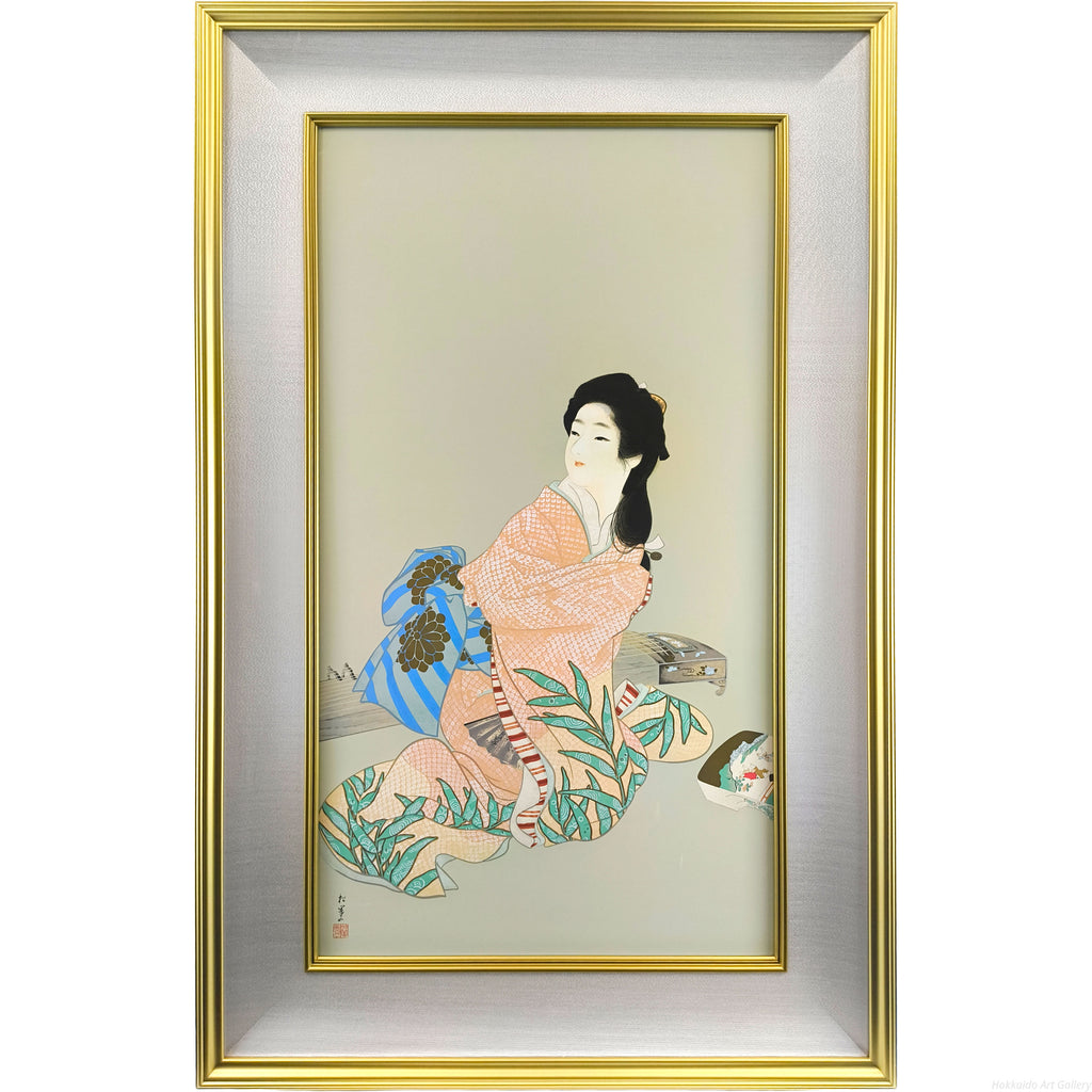 上村松園 『娘深雪』 シルクスクリーン - 北海道画廊