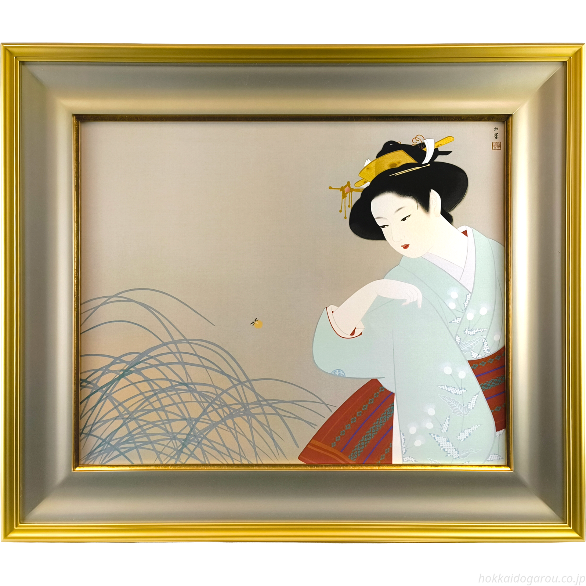 上村松園 『新蛍』 シルクスクリーン - 北海道画廊