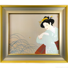 上村松園作　シルクスクリーン\