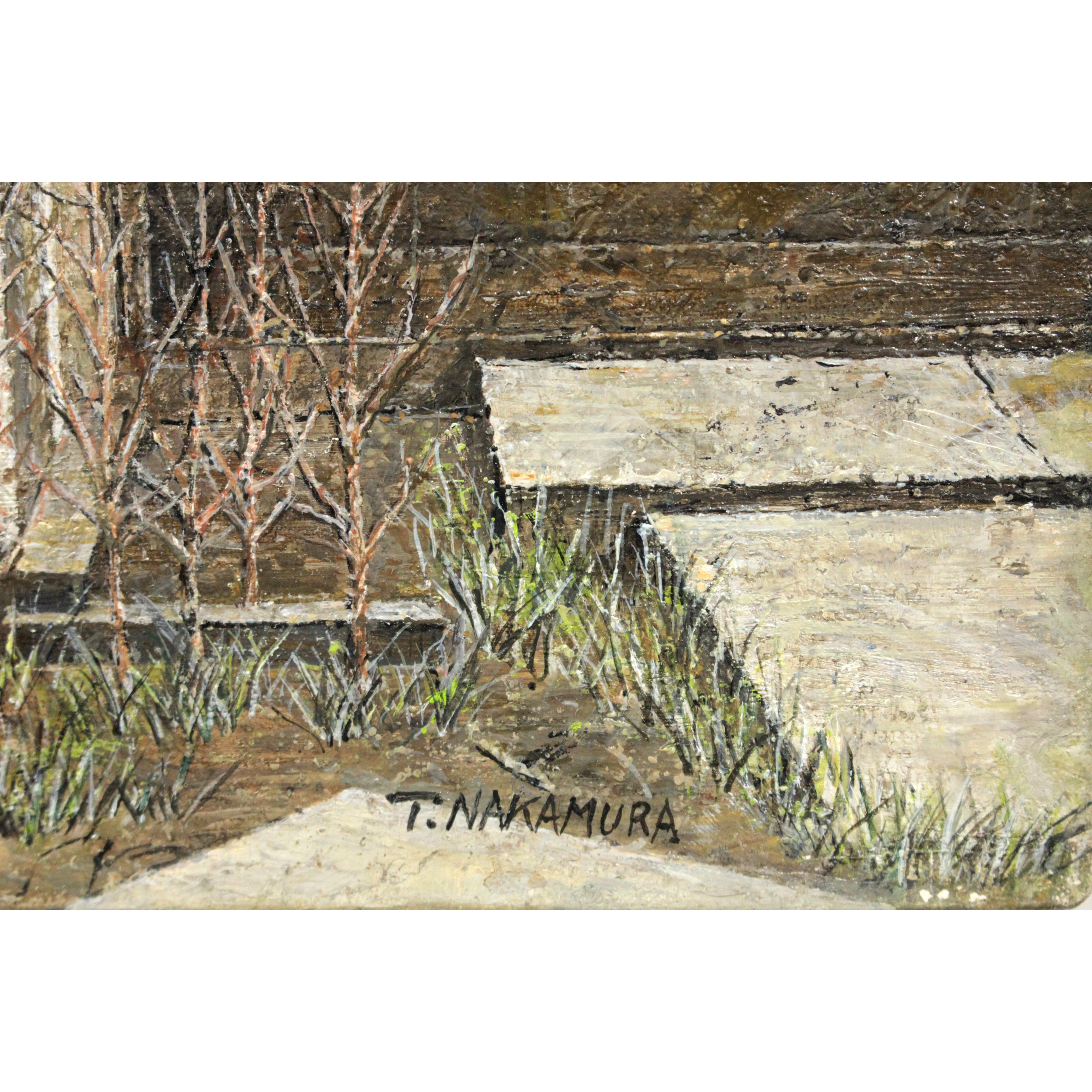 中村哲也 「納屋」 油絵・油彩画 絵画 中村哲也 『納屋』 油彩画 - 北海道画廊