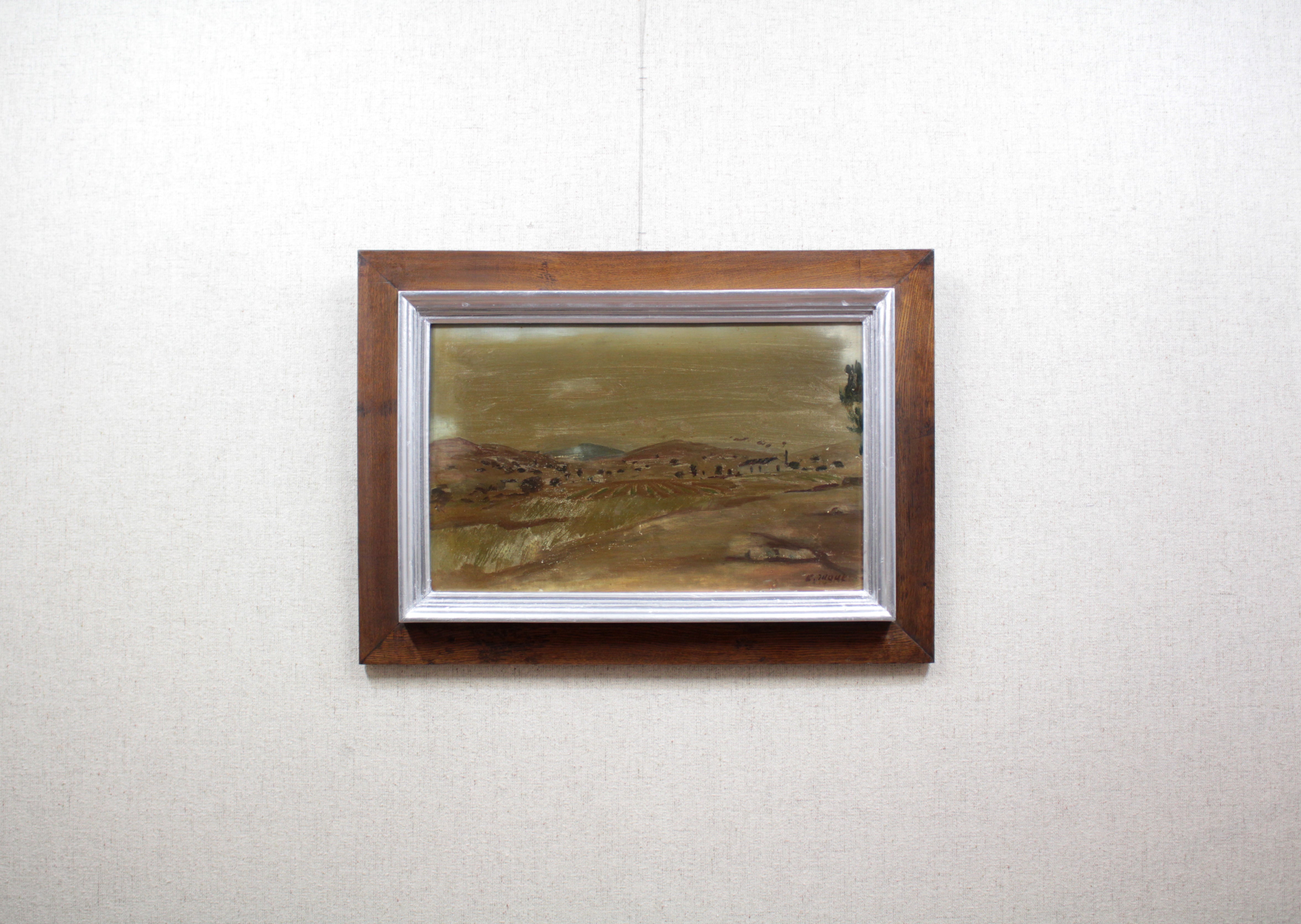 井上長三郎 『風景』 油彩画 - 北海道画廊