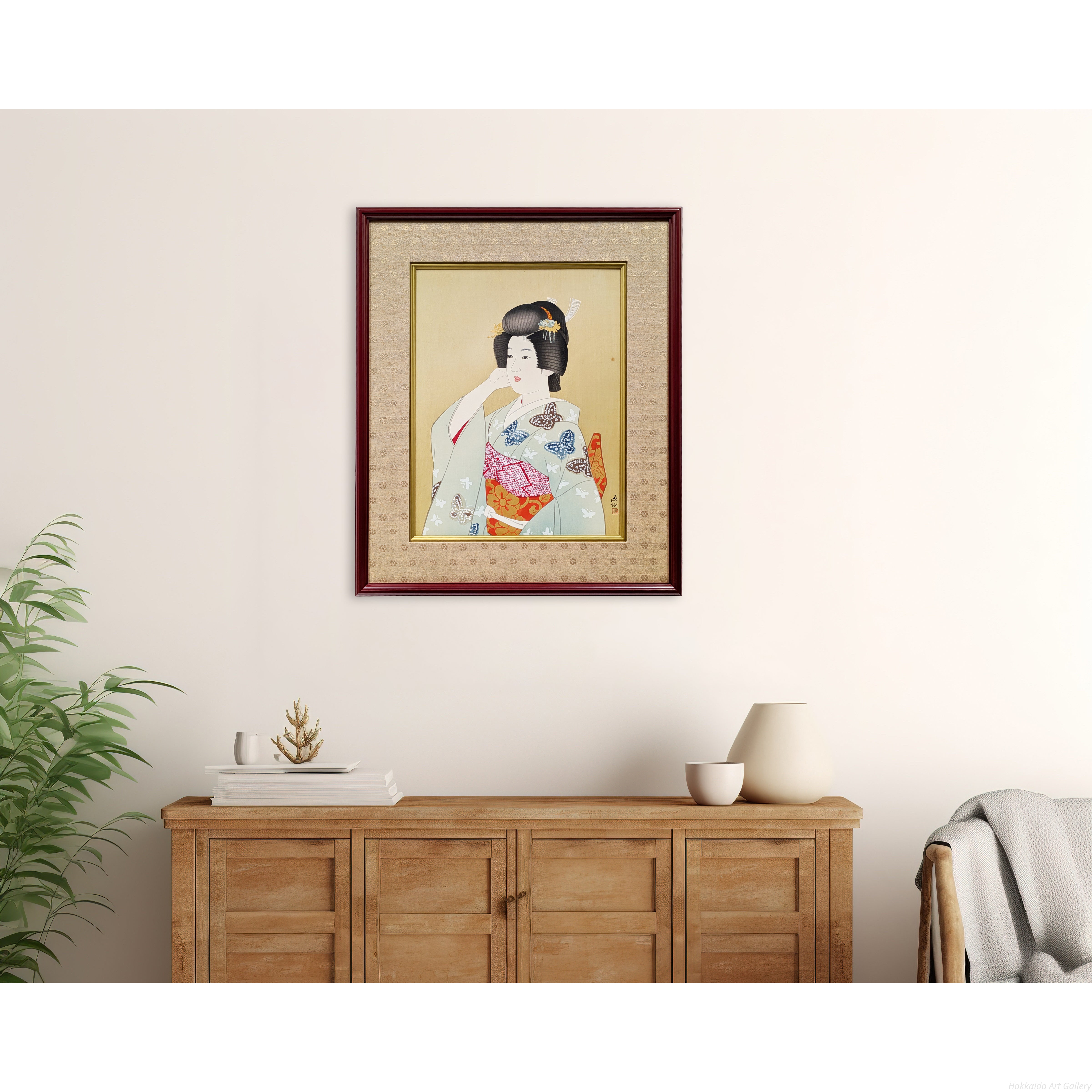 伊東深水 『初島田』 木版画 - 北海道画廊