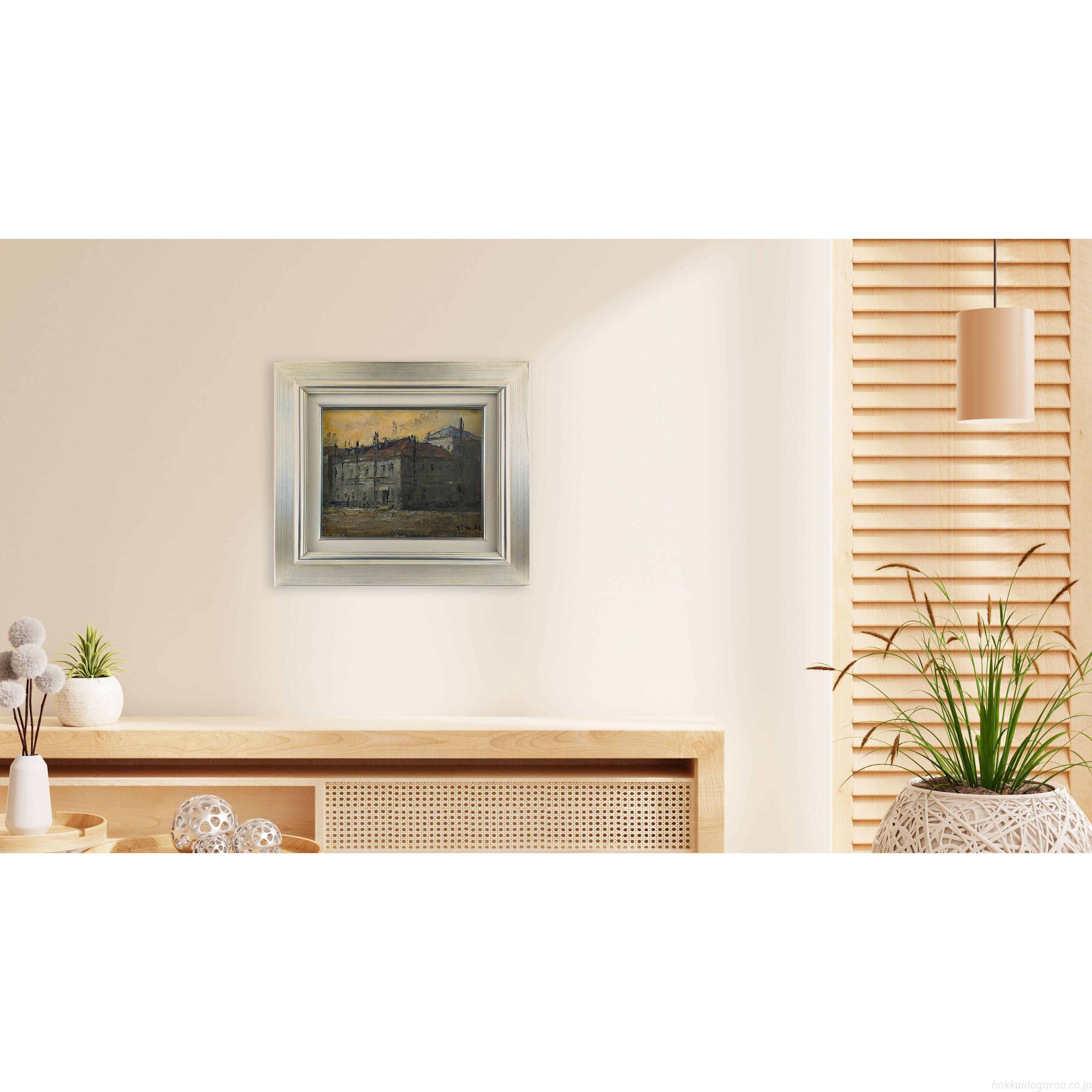 ◎伊藤仁　北海道の大作家。 伊藤仁 『札幌風景』 油彩画 - 北海道画廊